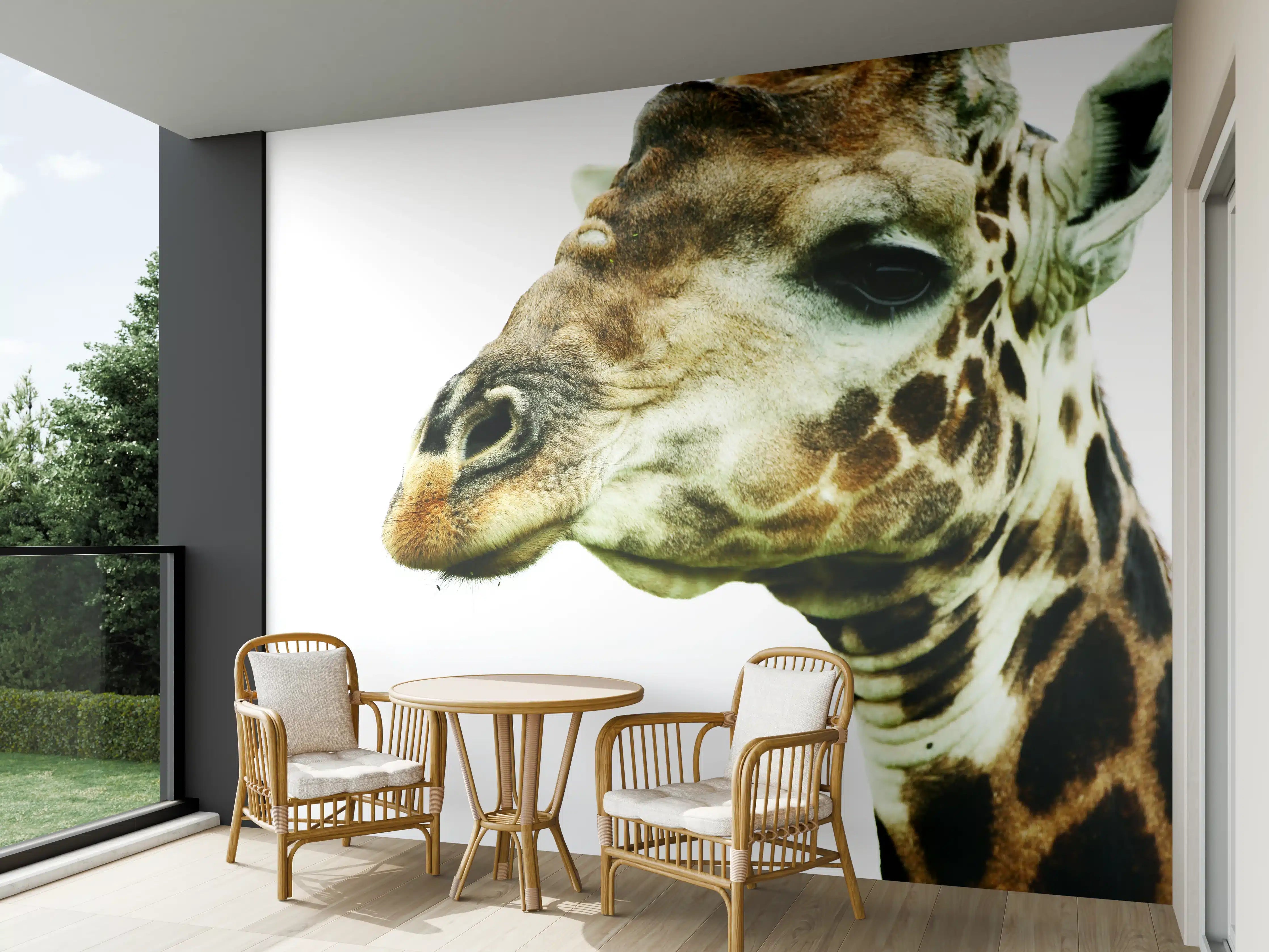 Wandverkleidung außen - Giraffe - Nahaufnahme