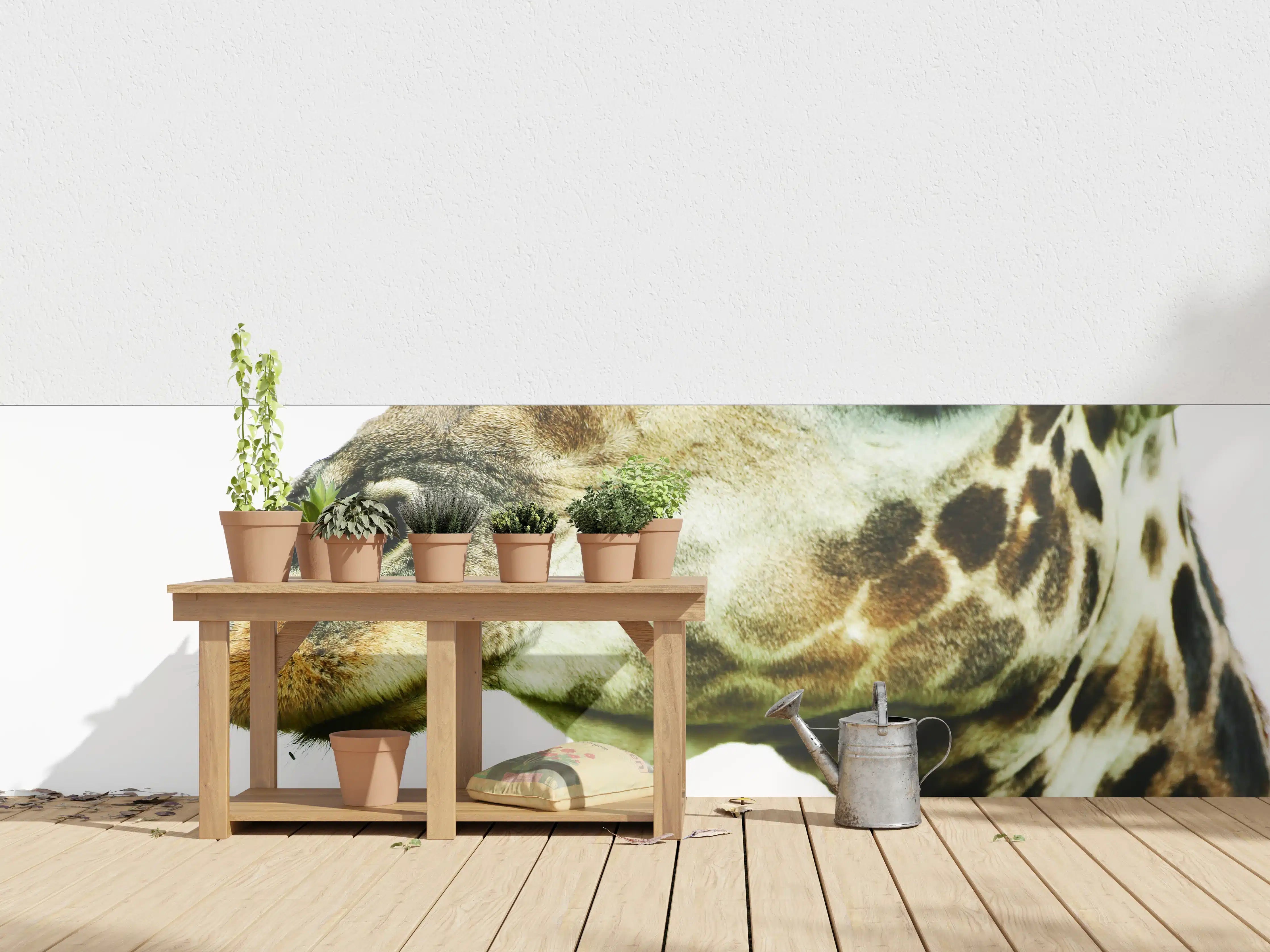 Wandverkleidung außen - Giraffe - Nahaufnahme