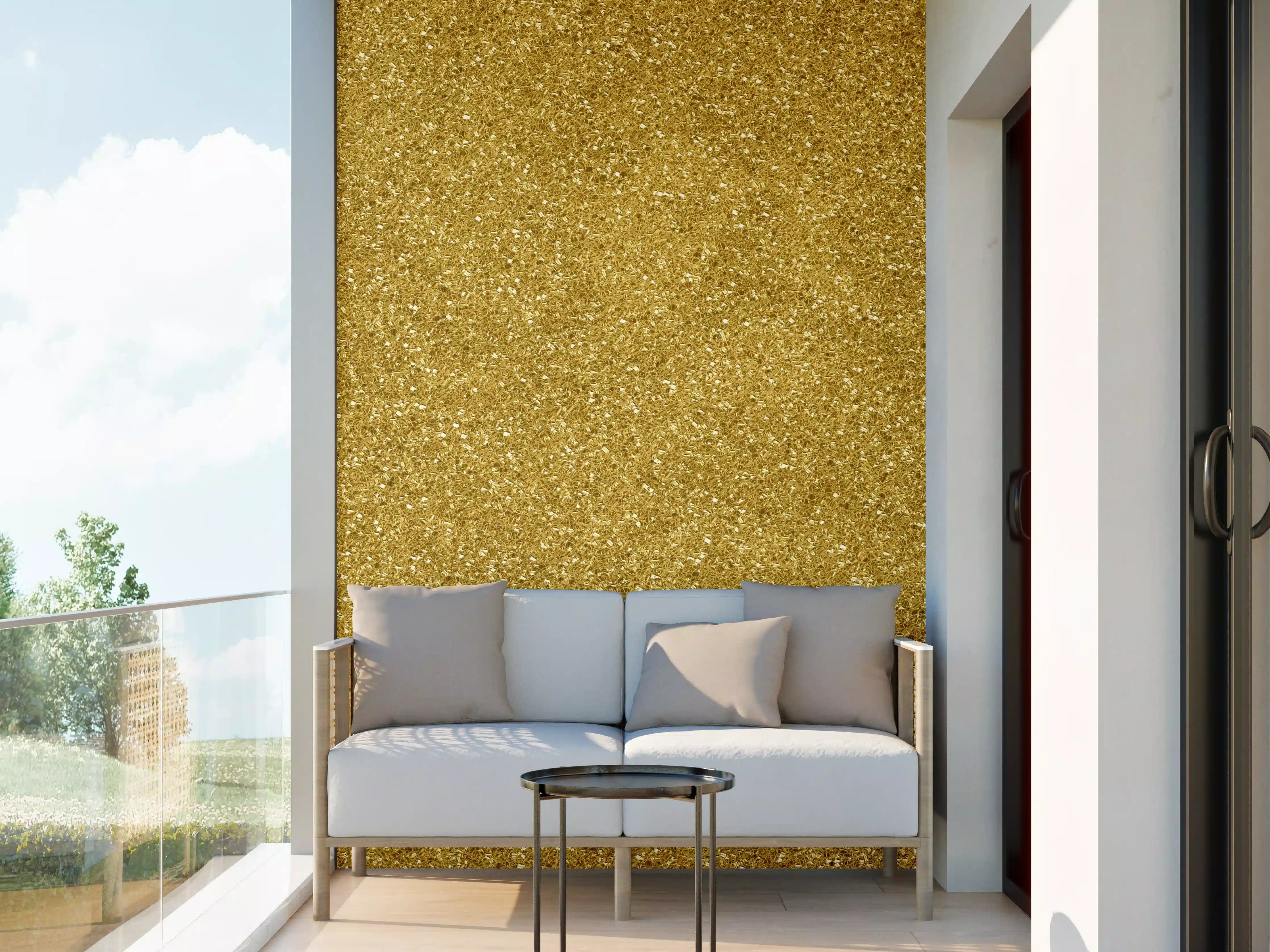 Wandverkleidung außen - Gold Glitter Textur