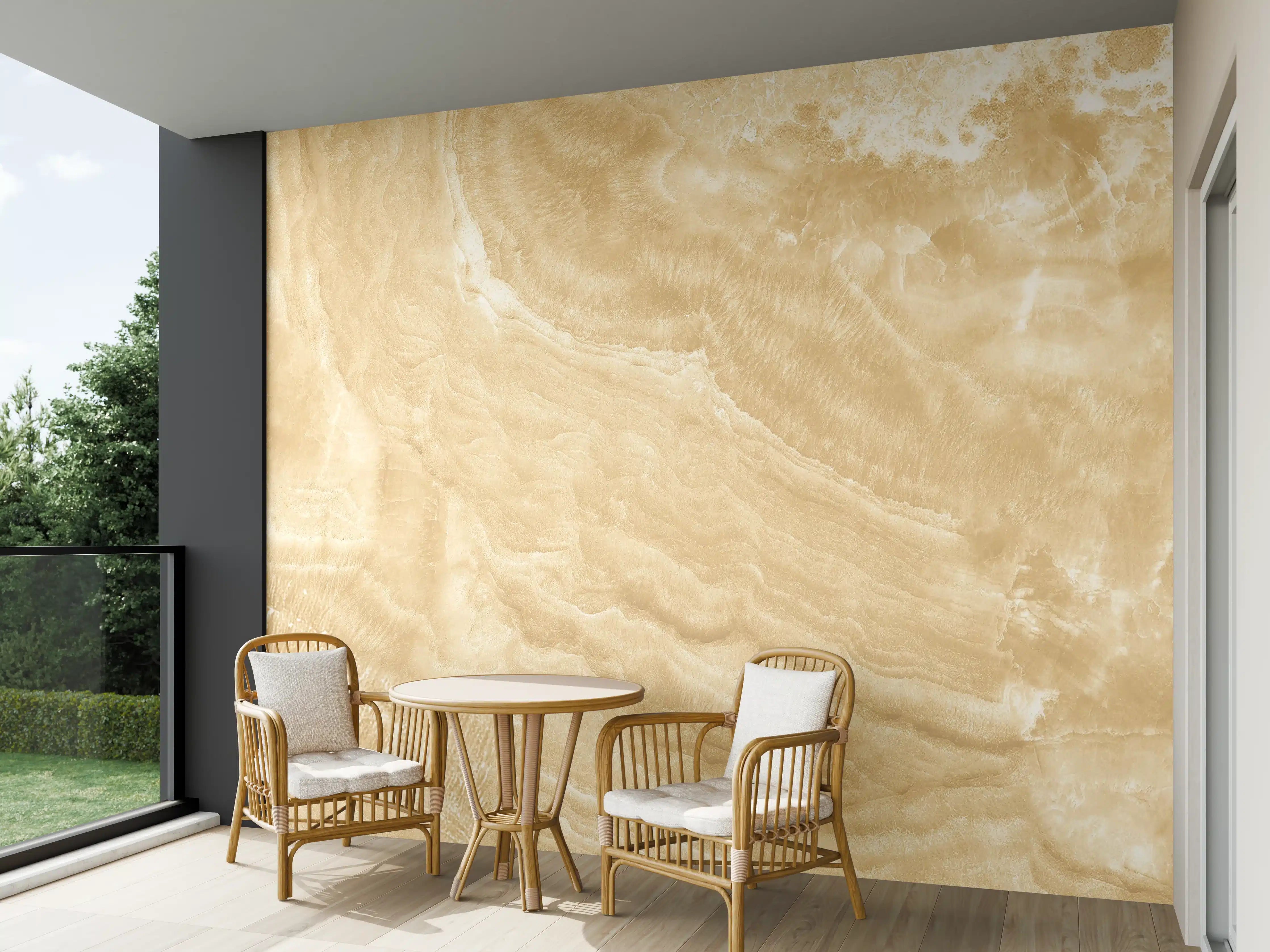 Wandverkleidung außen - Goldener Marmor