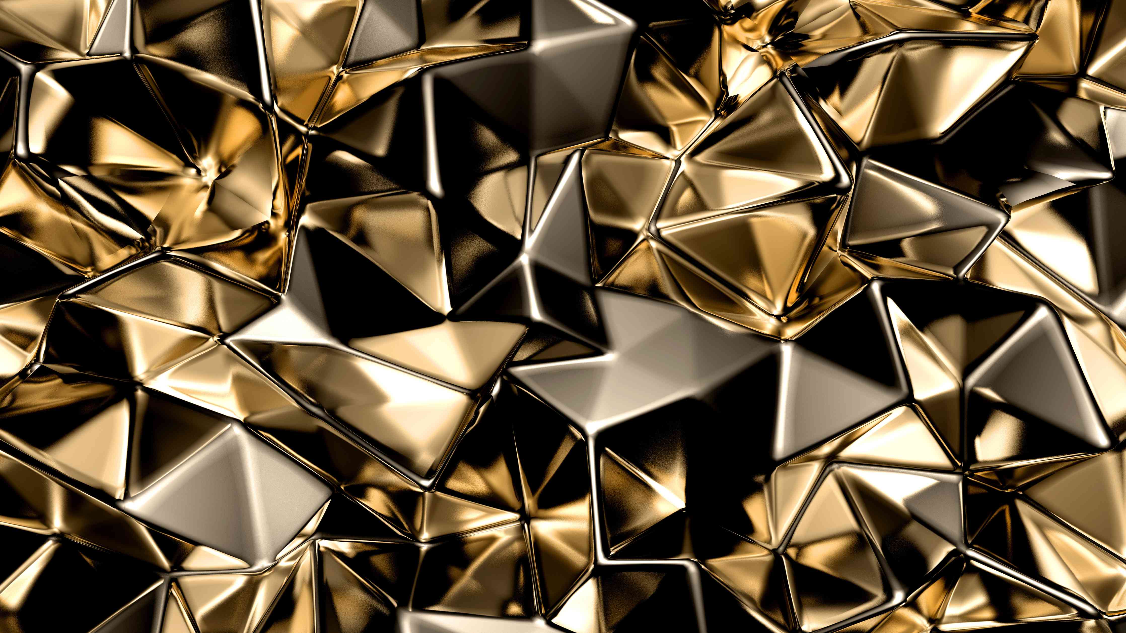 Wandverkleidung außen-Goldenes Dreieck-Kristall-Design