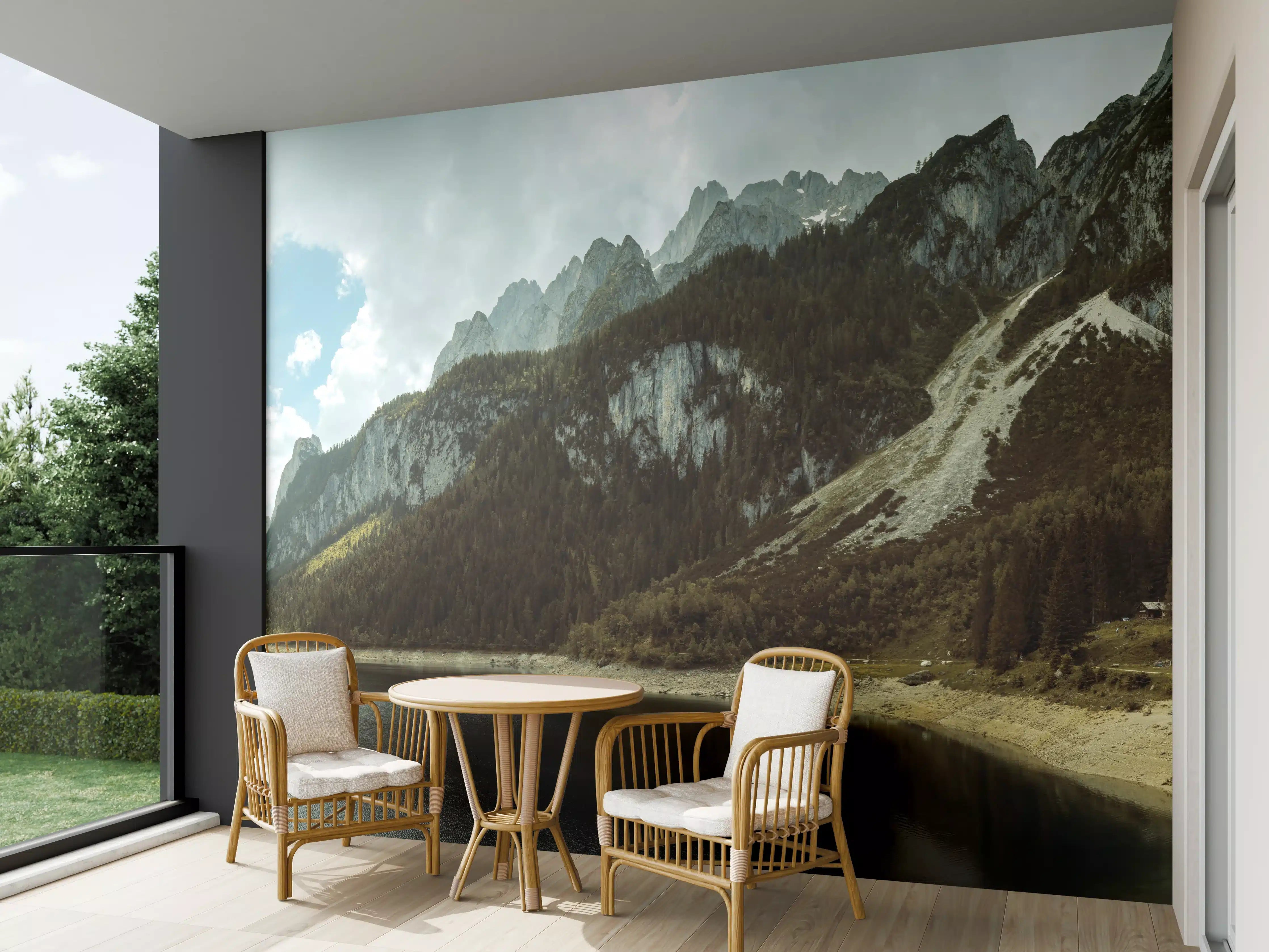 Wandverkleidung außen - Gosausee Panorama