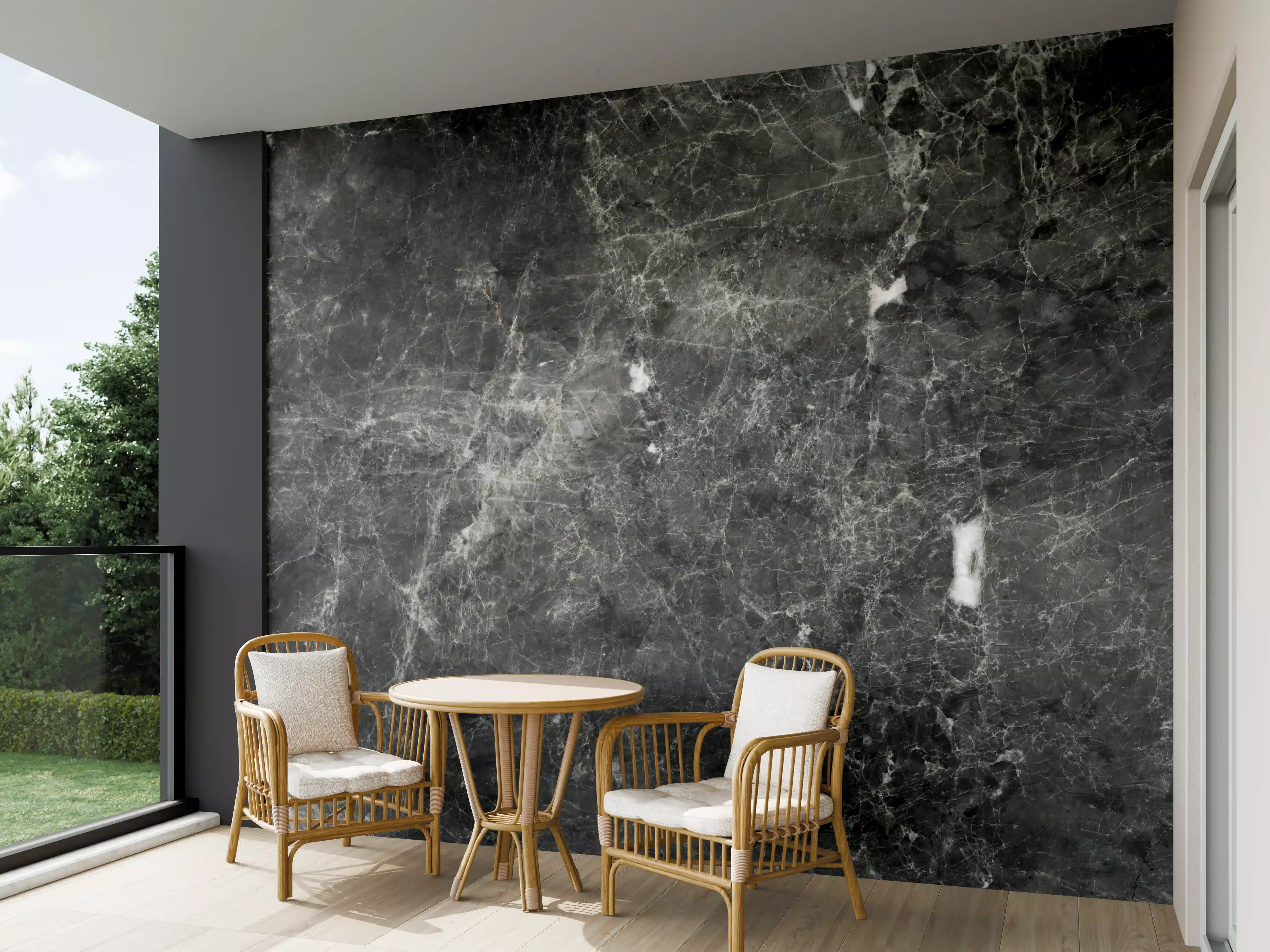 Wandverkleidung außen - Gräuliche Marmor Oberfläche