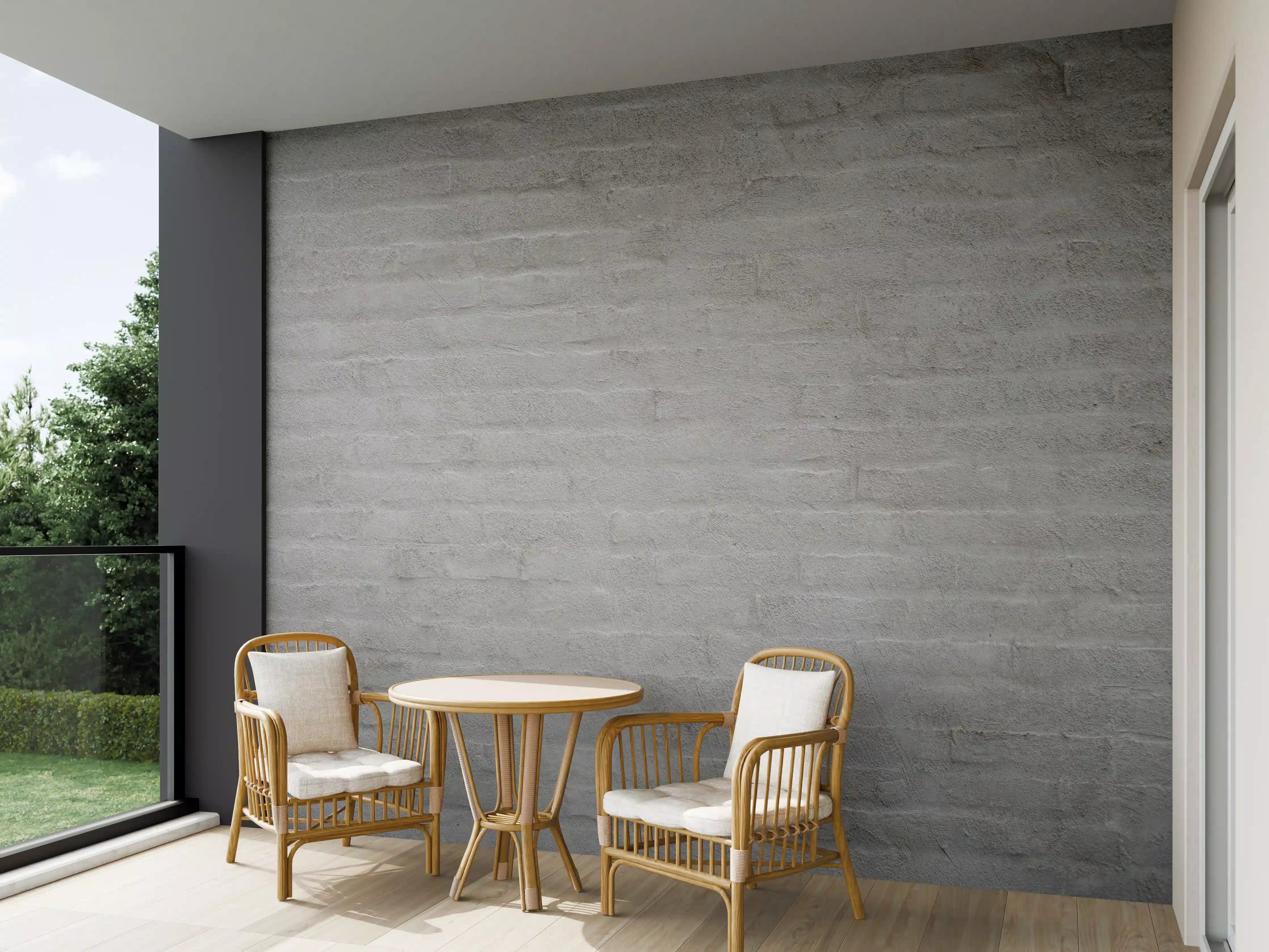 Wandverkleidung außen - Gräuliches Mauerwerk