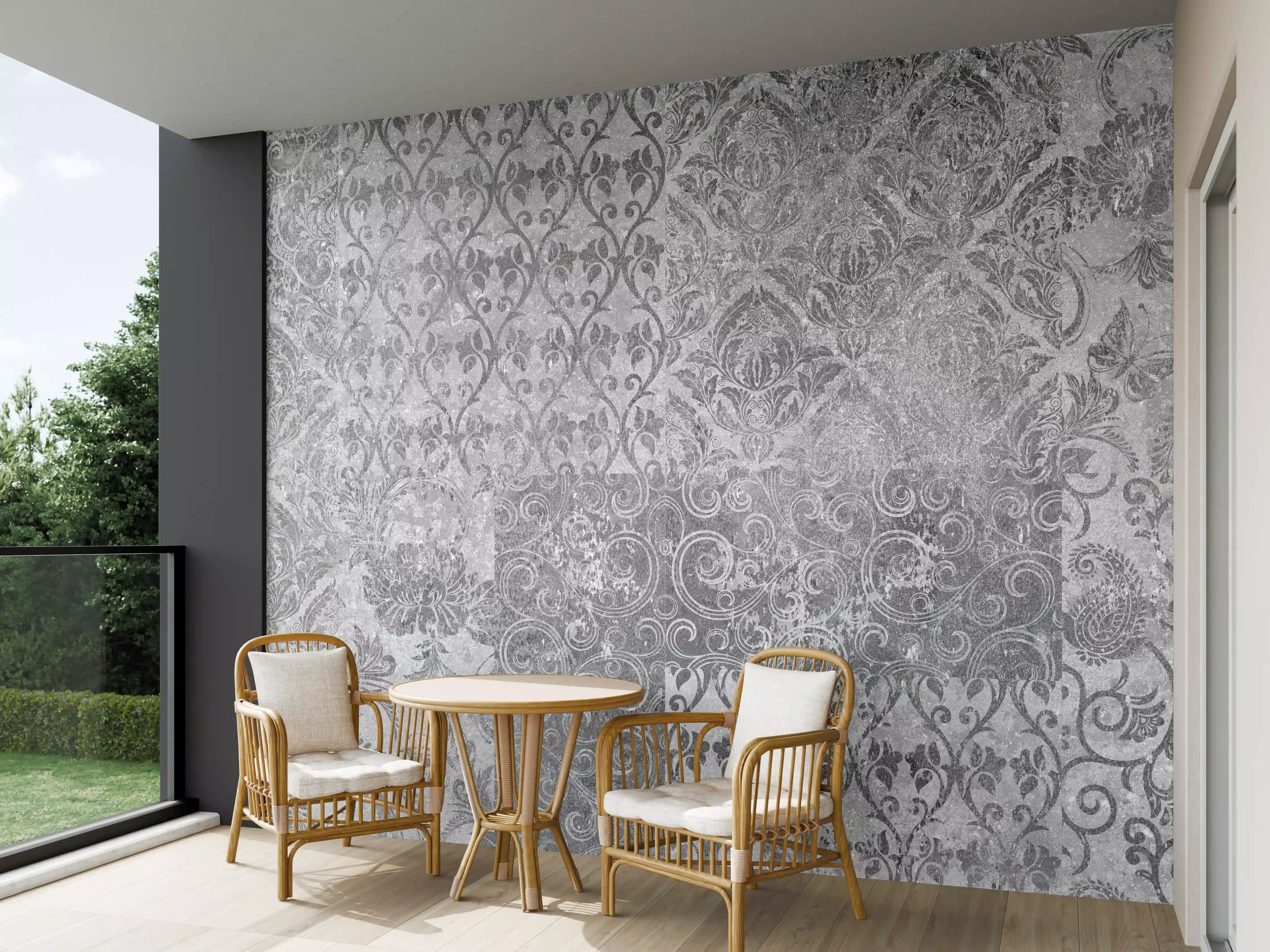 Wandverkleidung außen - Gräuliches Mosaik Muster