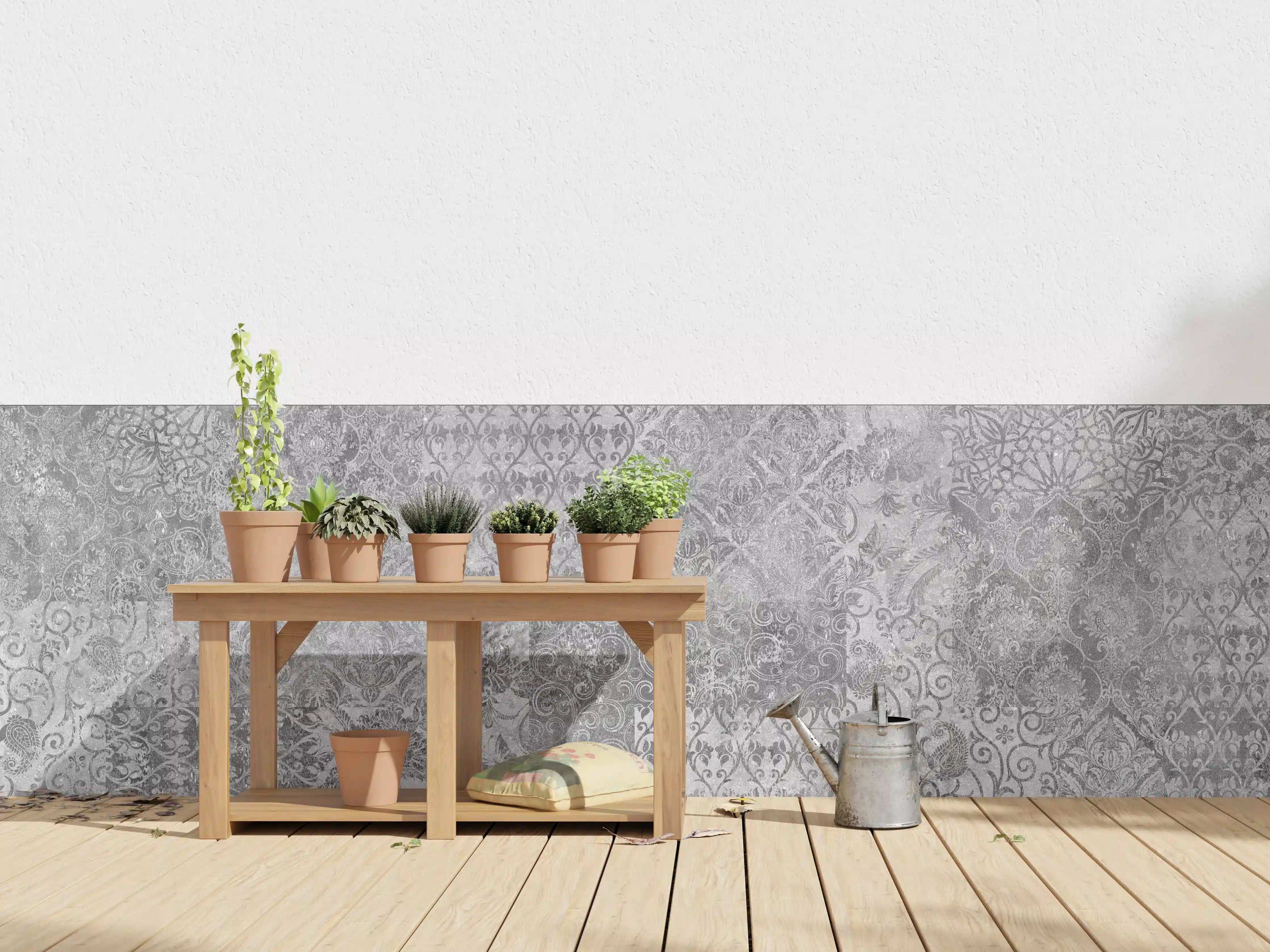 Wandverkleidung außen - Gräuliches Mosaik Muster