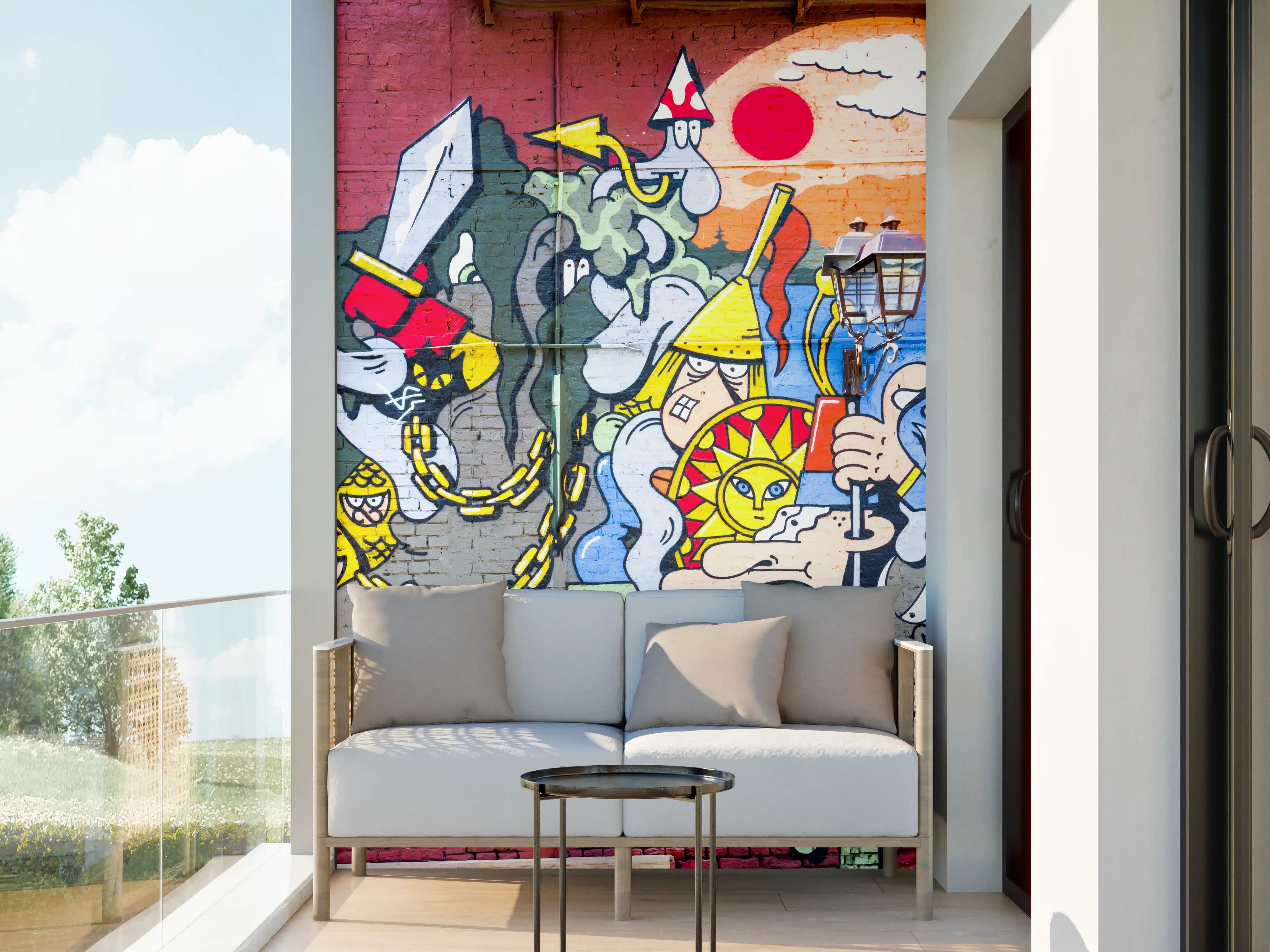 Wandverkleidung außen - Graffiti Wand - Urban Streetstyle