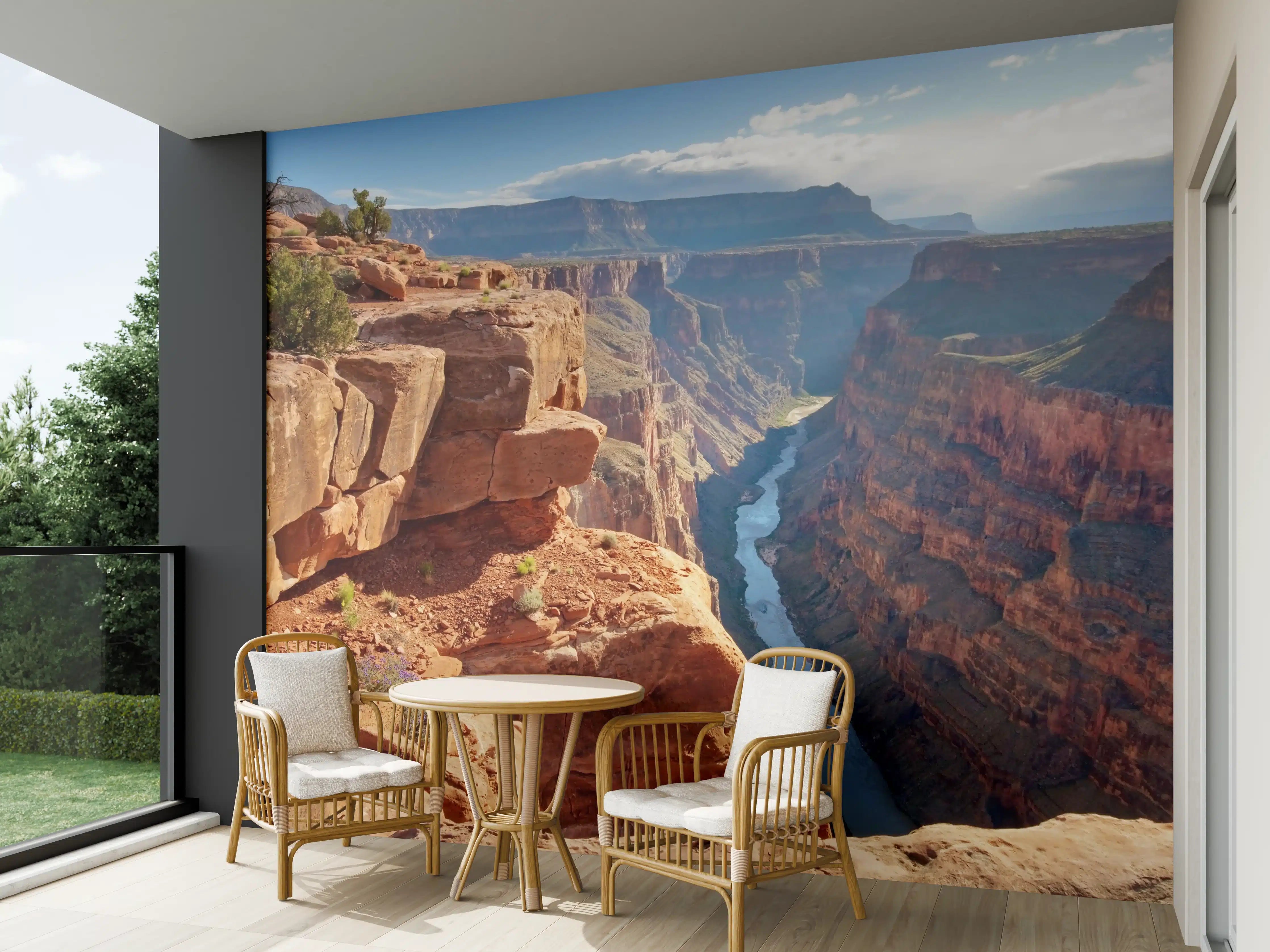 Wandverkleidung außen - Grand Canyon bei Sonnenuntergang in warmen Tönen