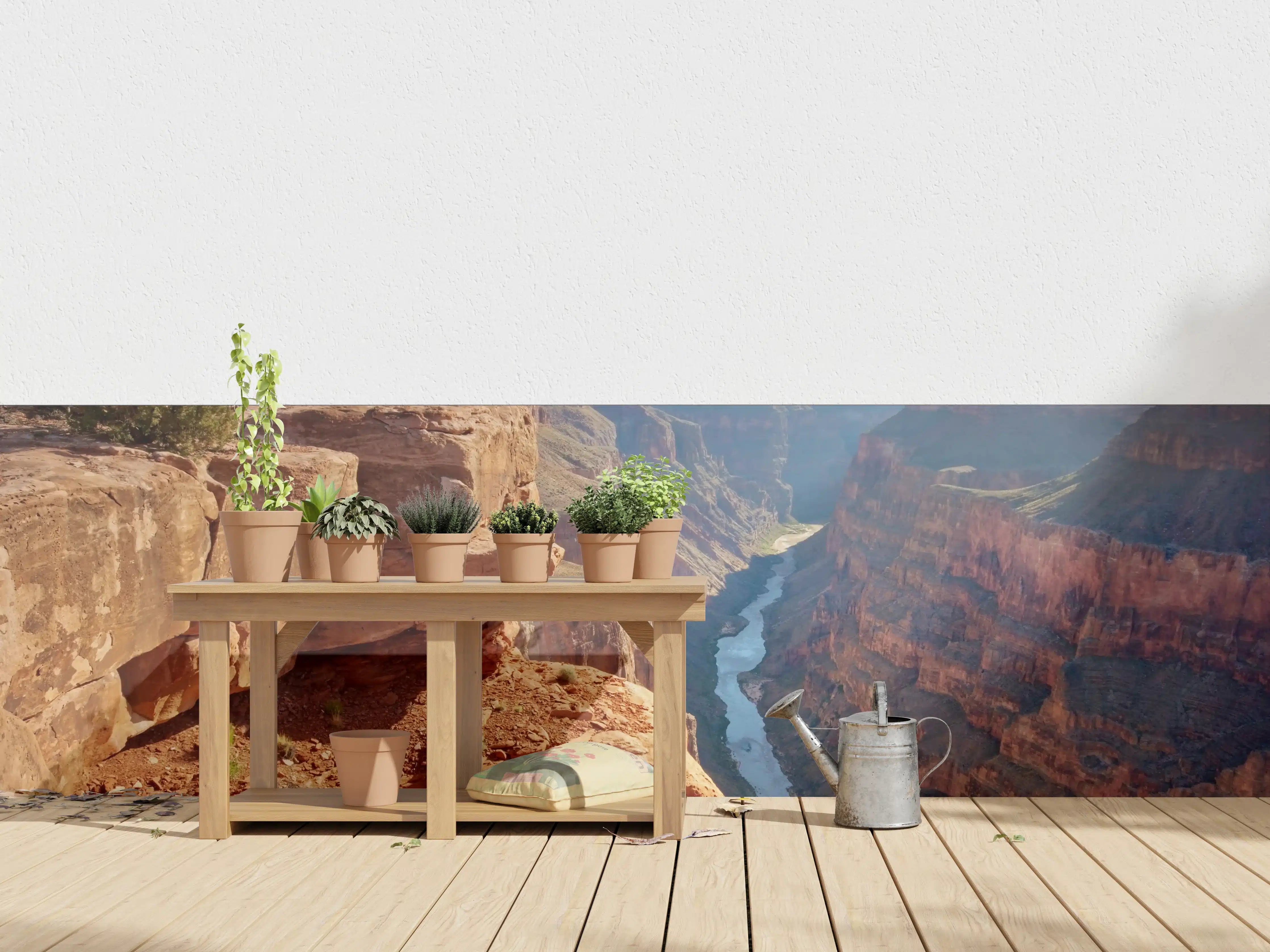 Wandverkleidung außen - Grand Canyon bei Sonnenuntergang in warmen Tönen