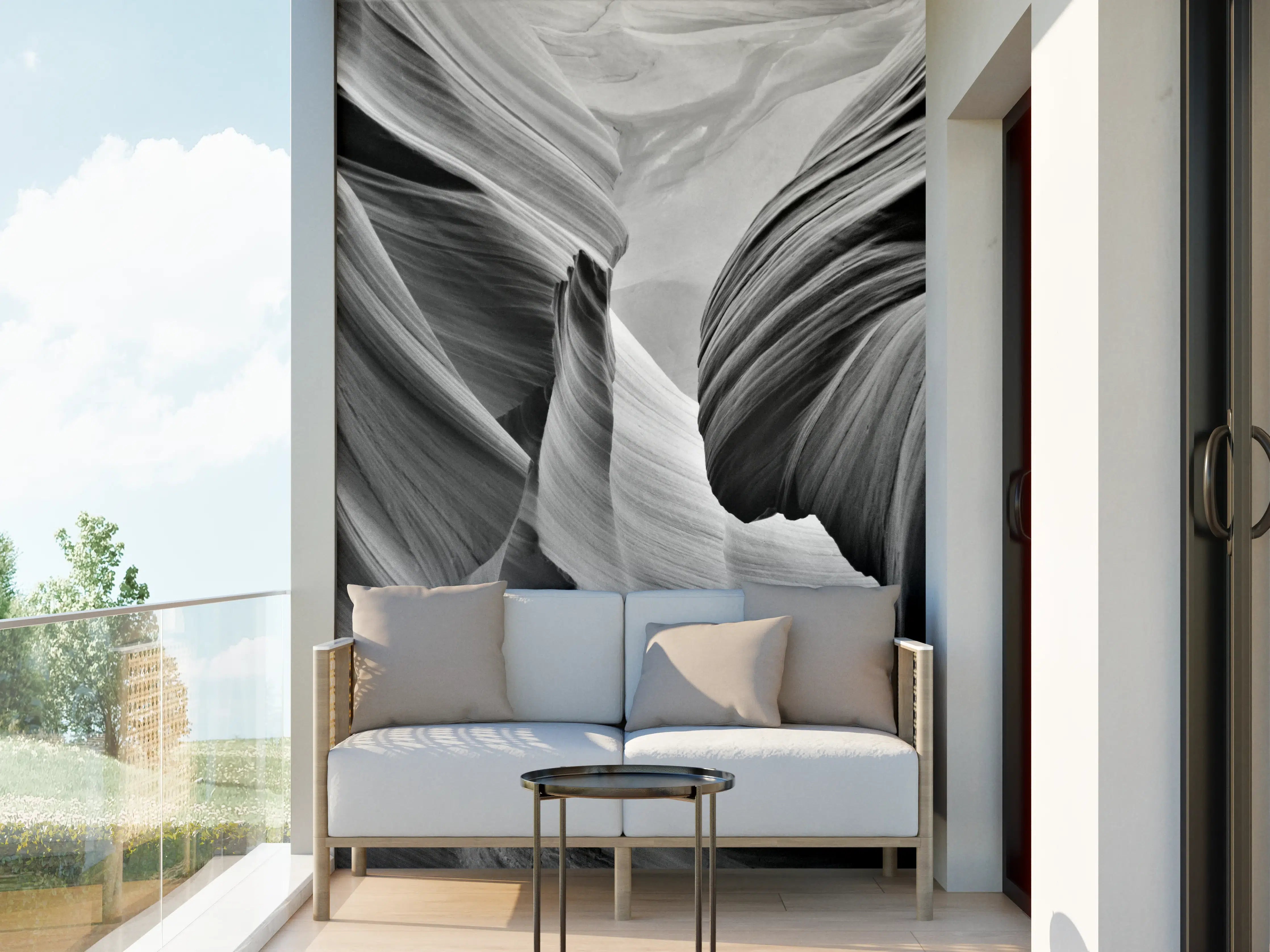 Wandverkleidung außen - Graue Schattenfelswand