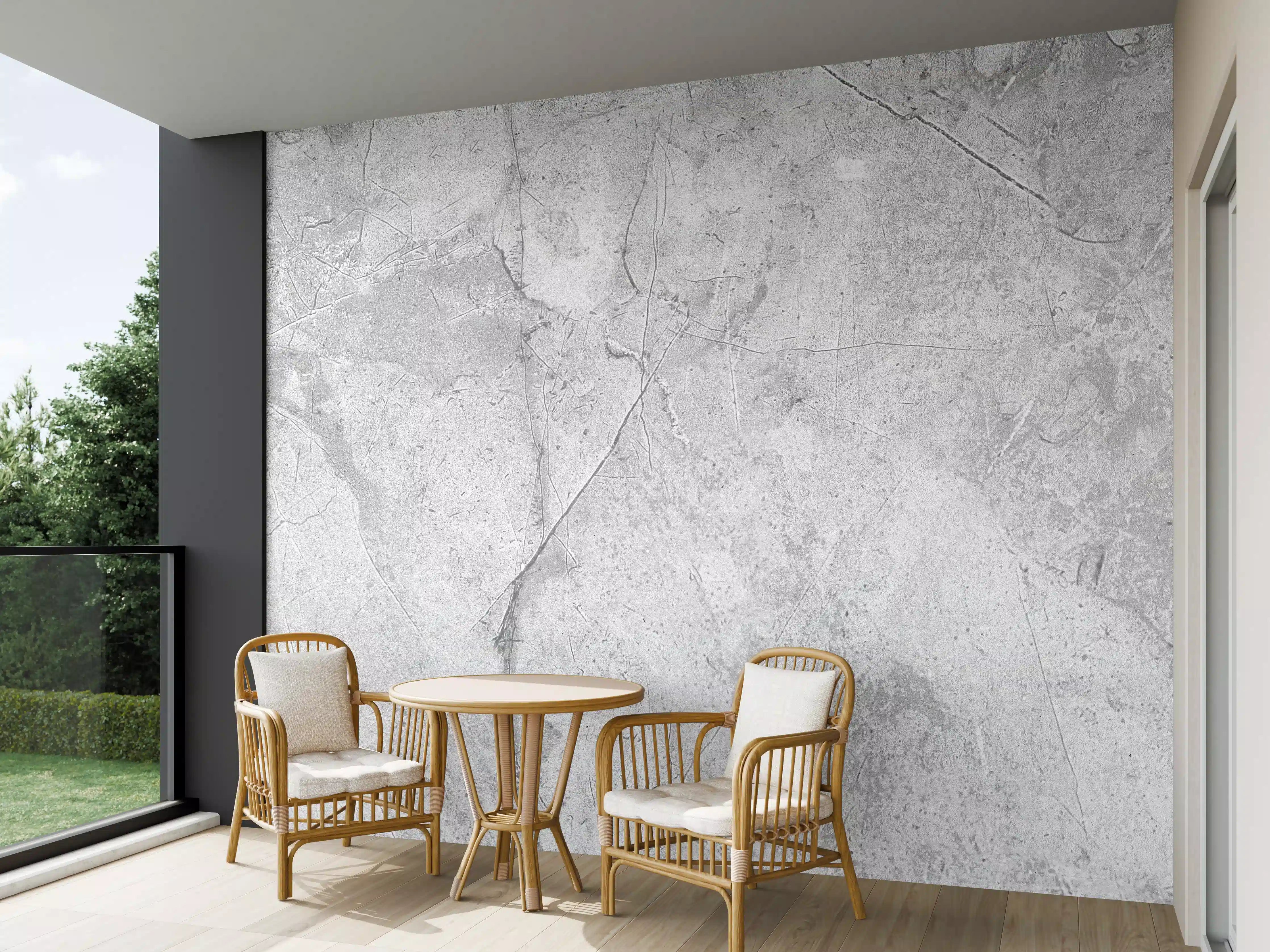 Wandverkleidung außen - Graues Betonmuster
