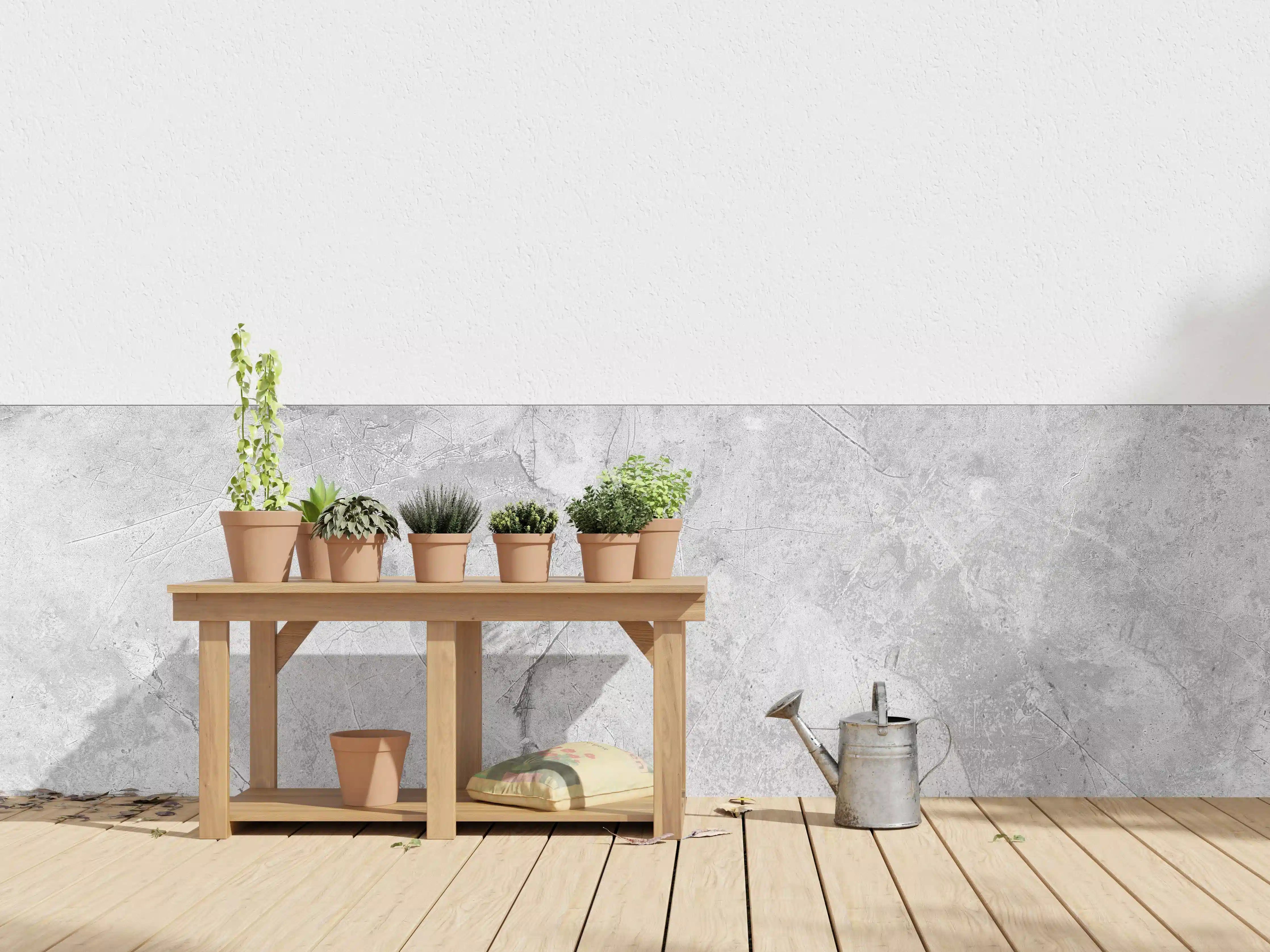 Wandverkleidung außen - Graues Betonmuster