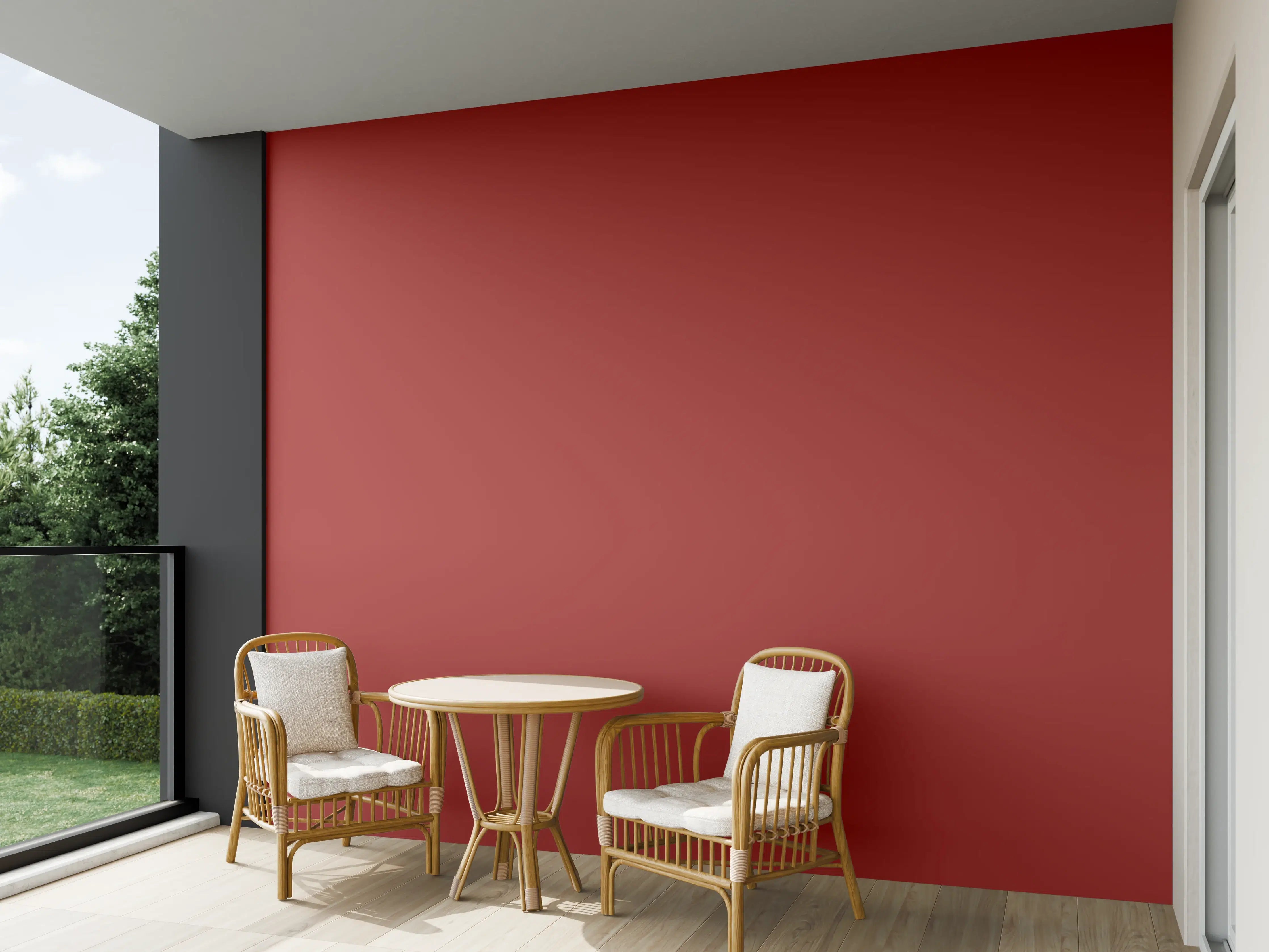 Wandverkleidung außen - Graues Tomatenrot