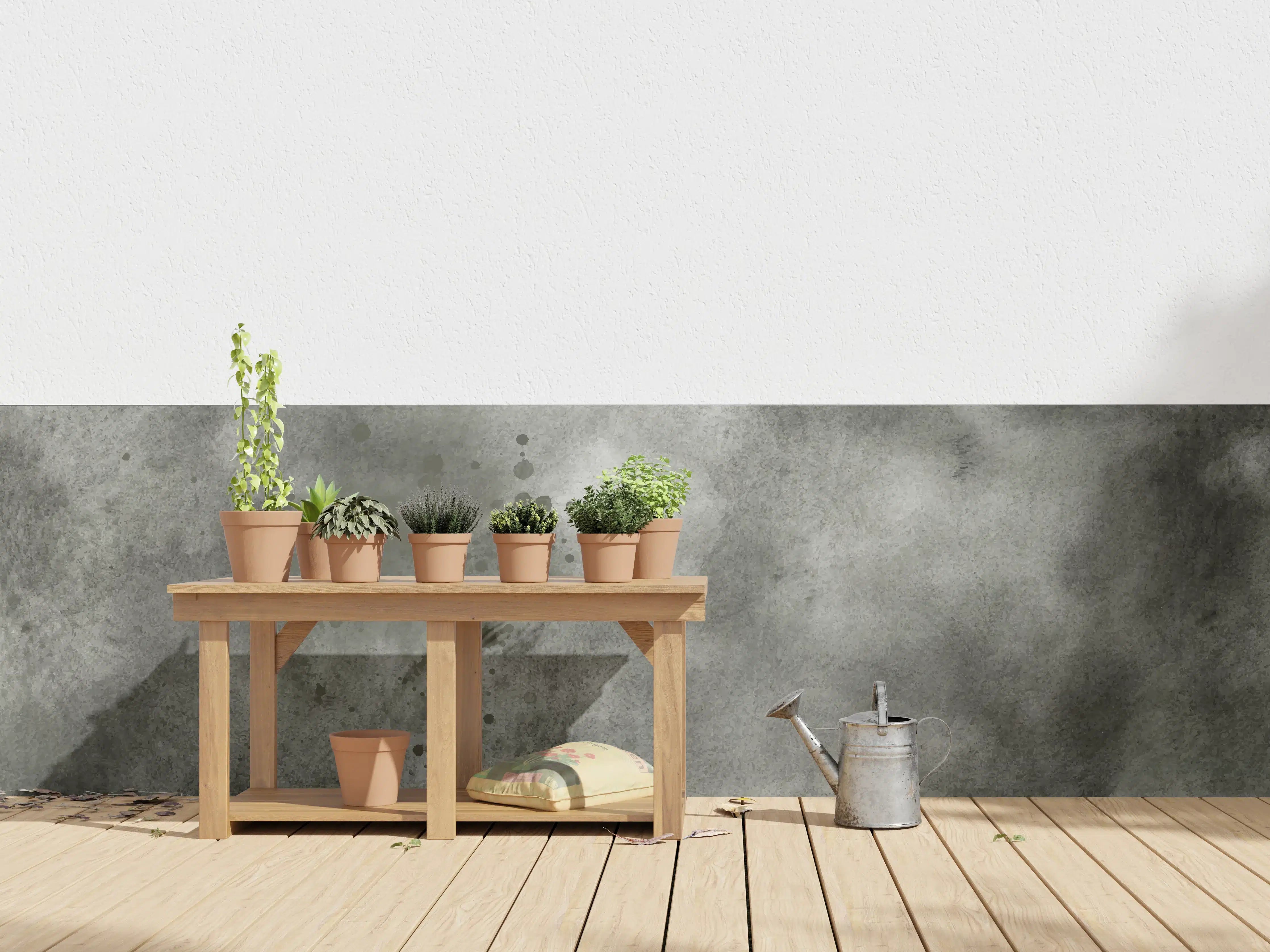 Wandverkleidung außen - Grauschattierter Aquarellhintergrund