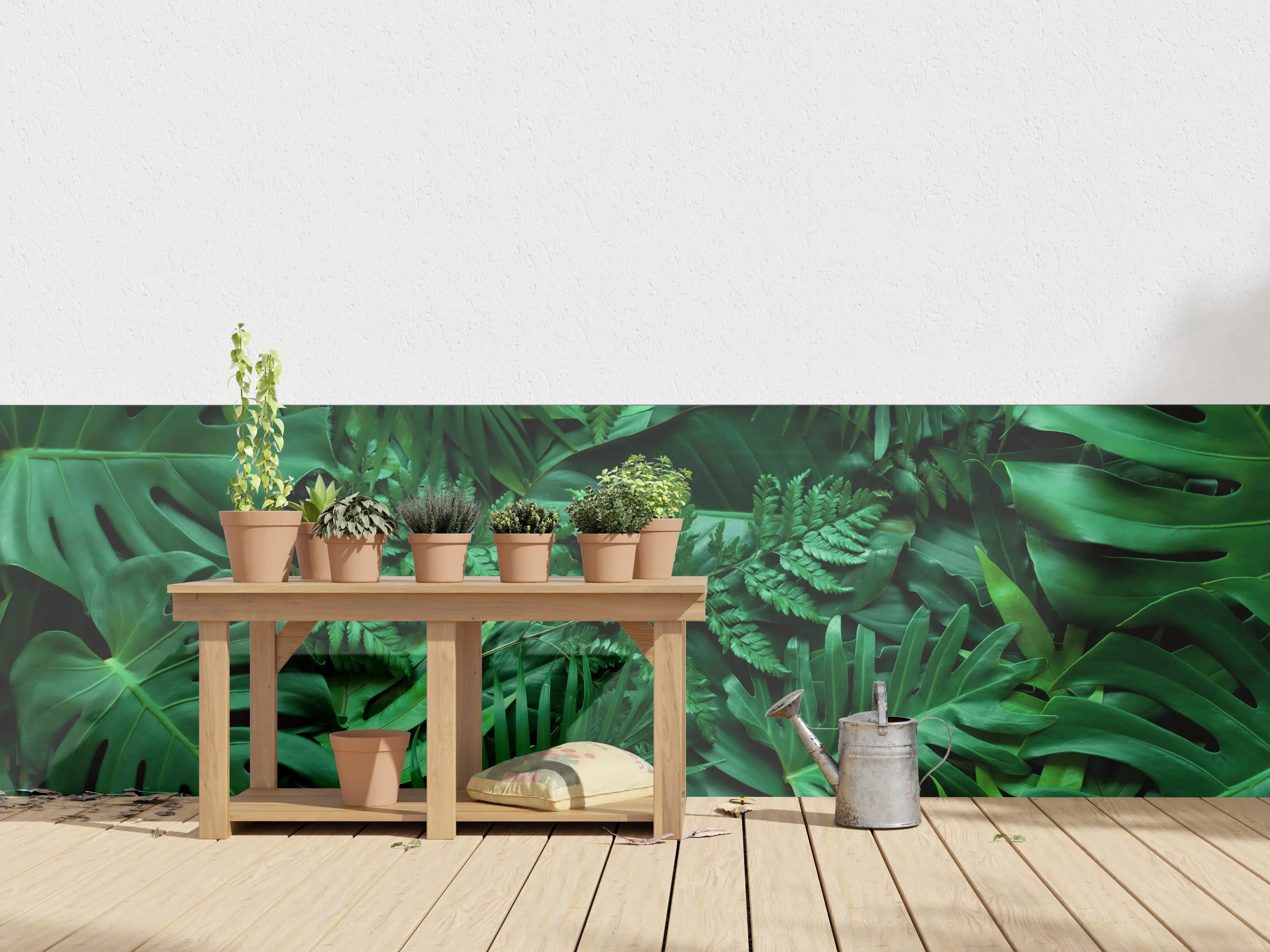 Wandverkleidung außen - Grüne tropische Natur