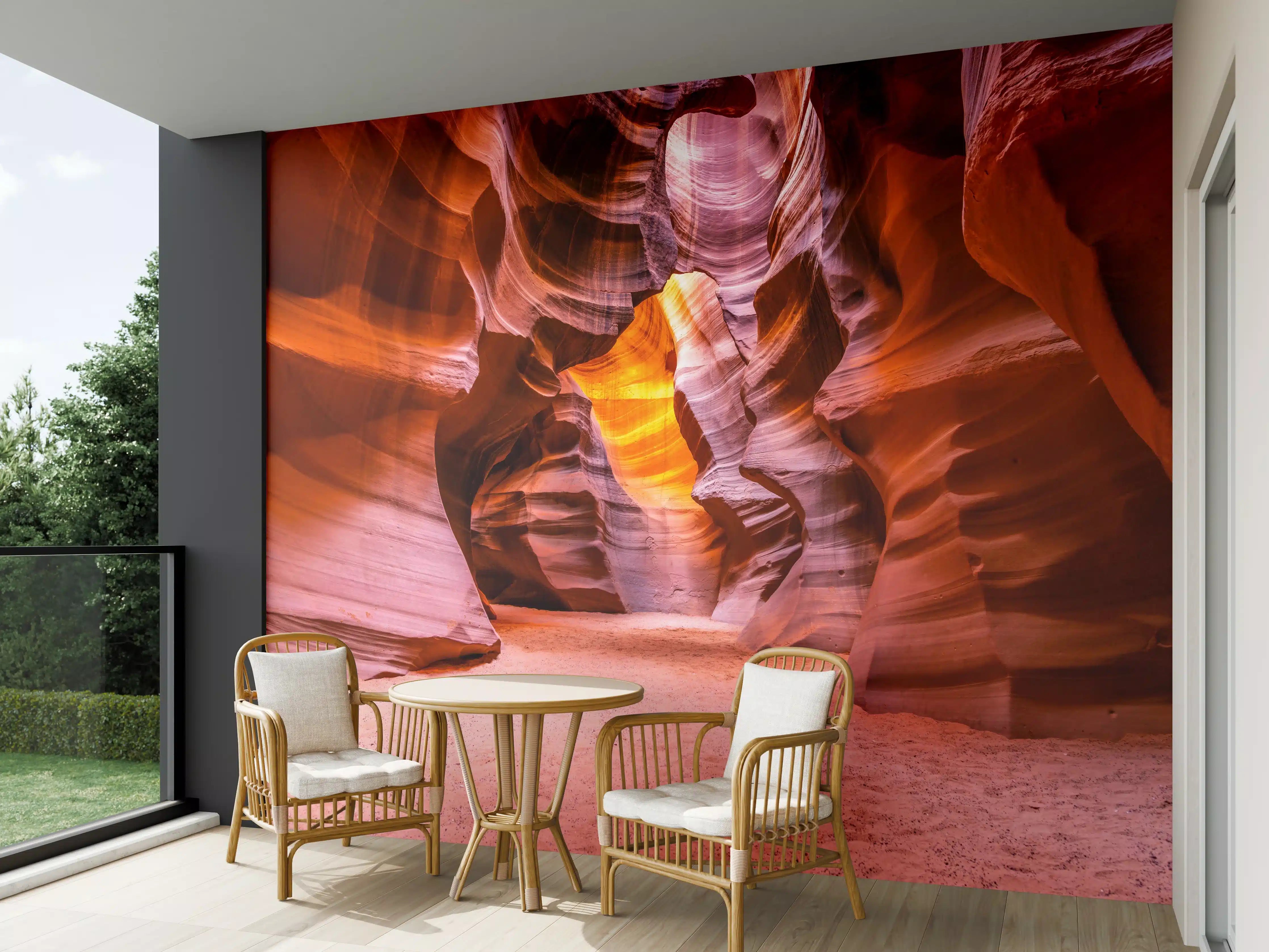 Wandverkleidung außen - Grund des Antelope Canyon in Arizona