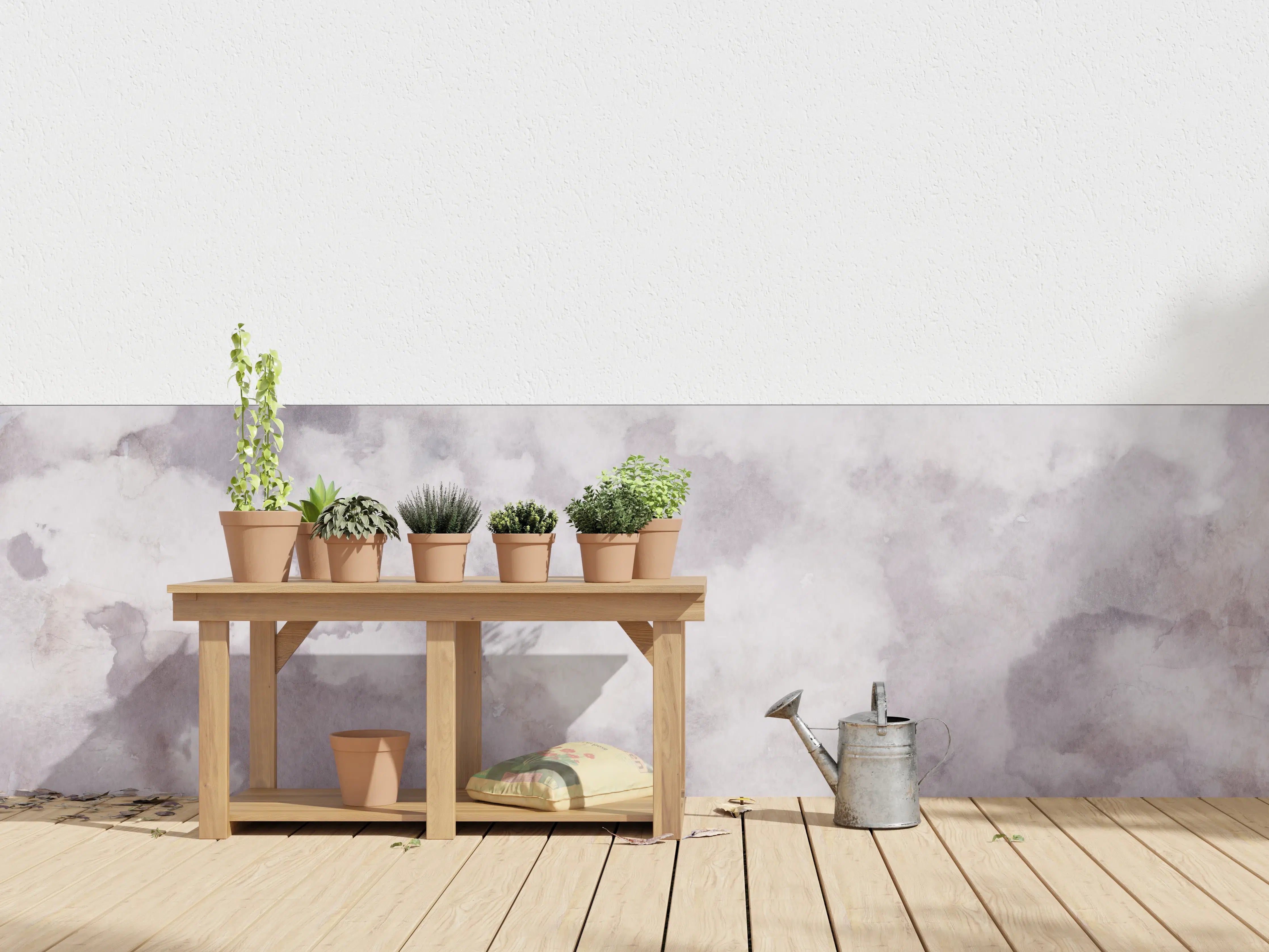 Wandverkleidung außen - Grunges Design - Aquarellmalerei