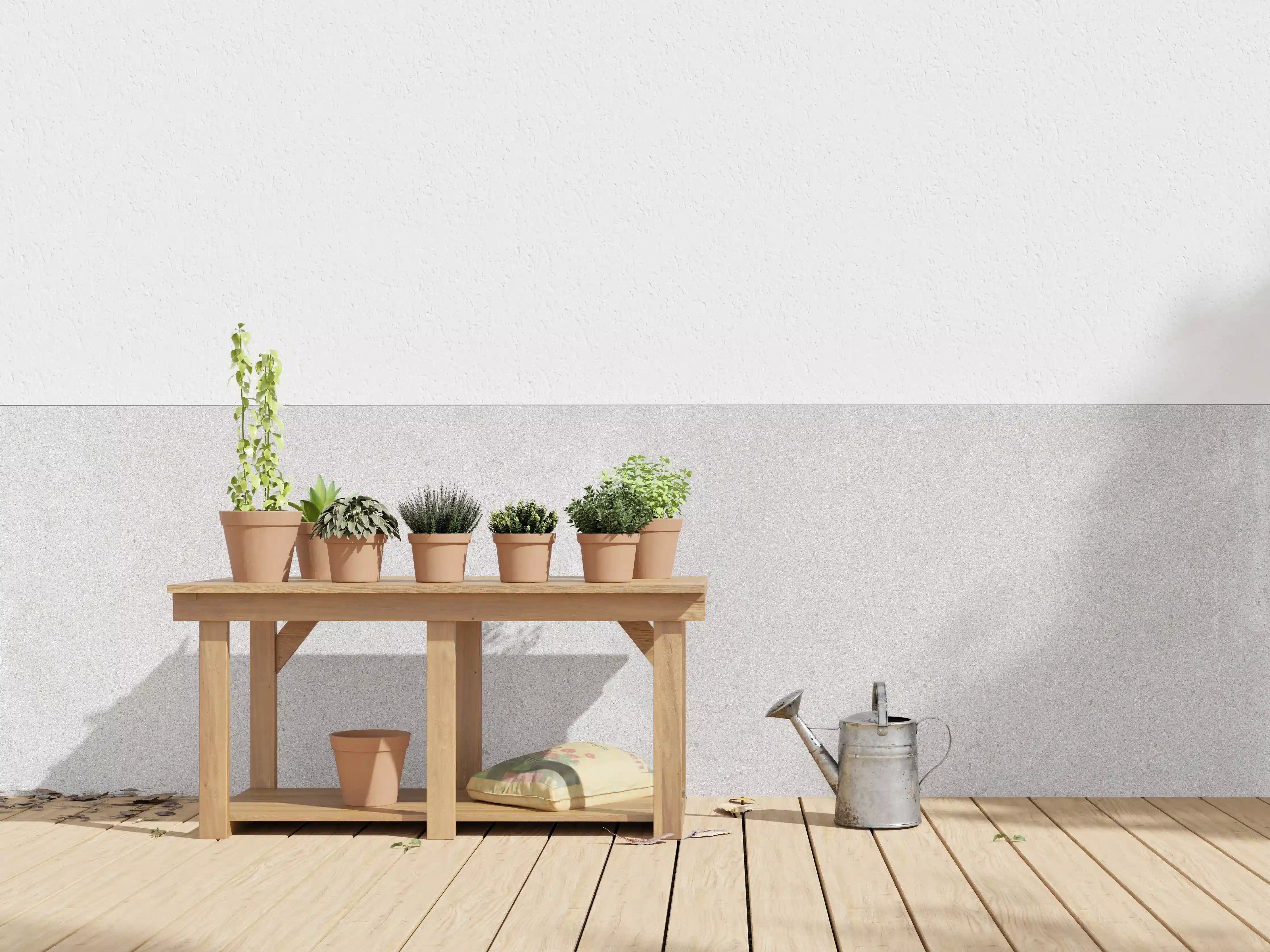 Wandverkleidung außen - Hellgraues Mamor Design