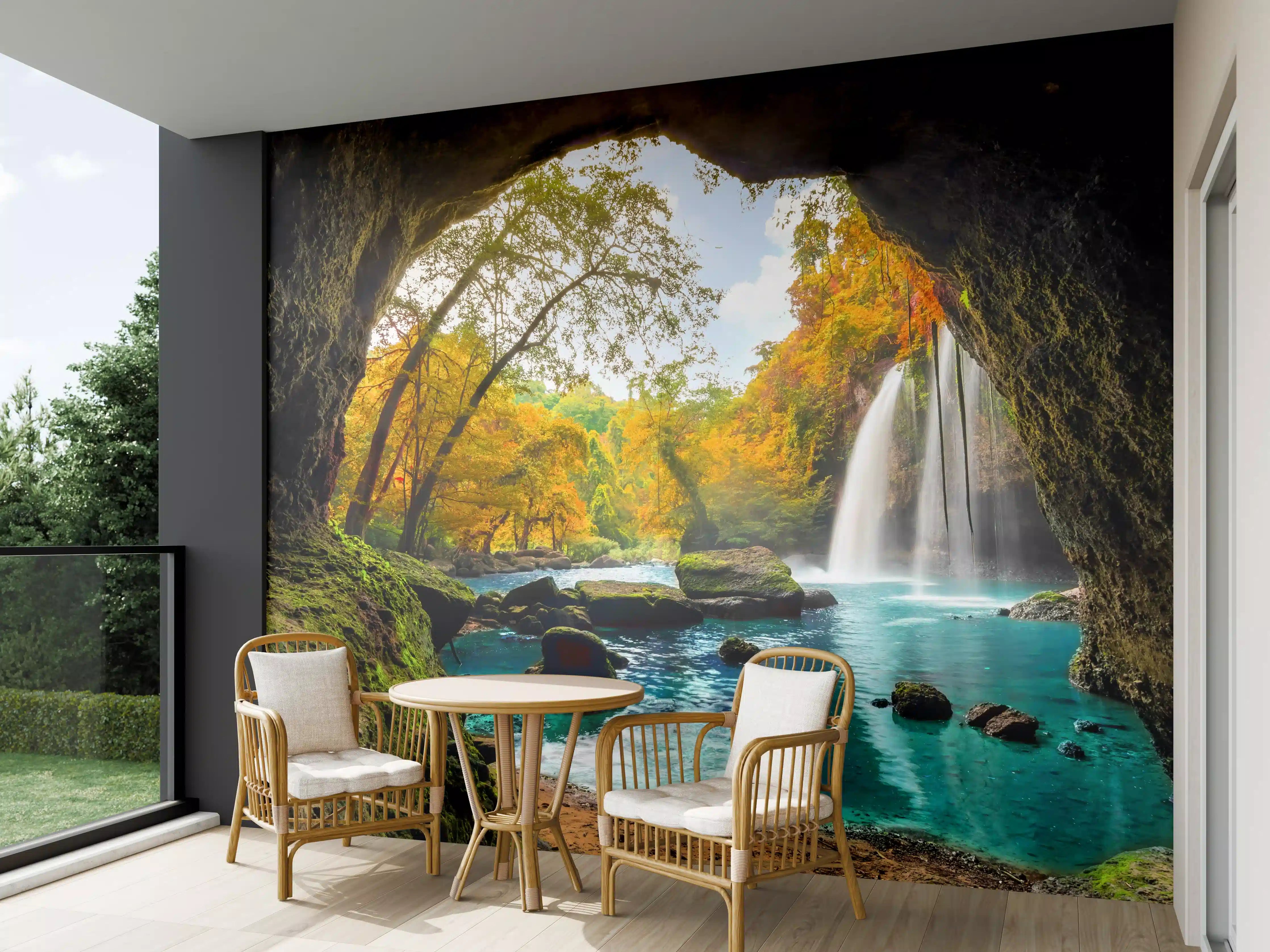 Wandverkleidung außen - Heo Suwat Wasserfall in Thailand