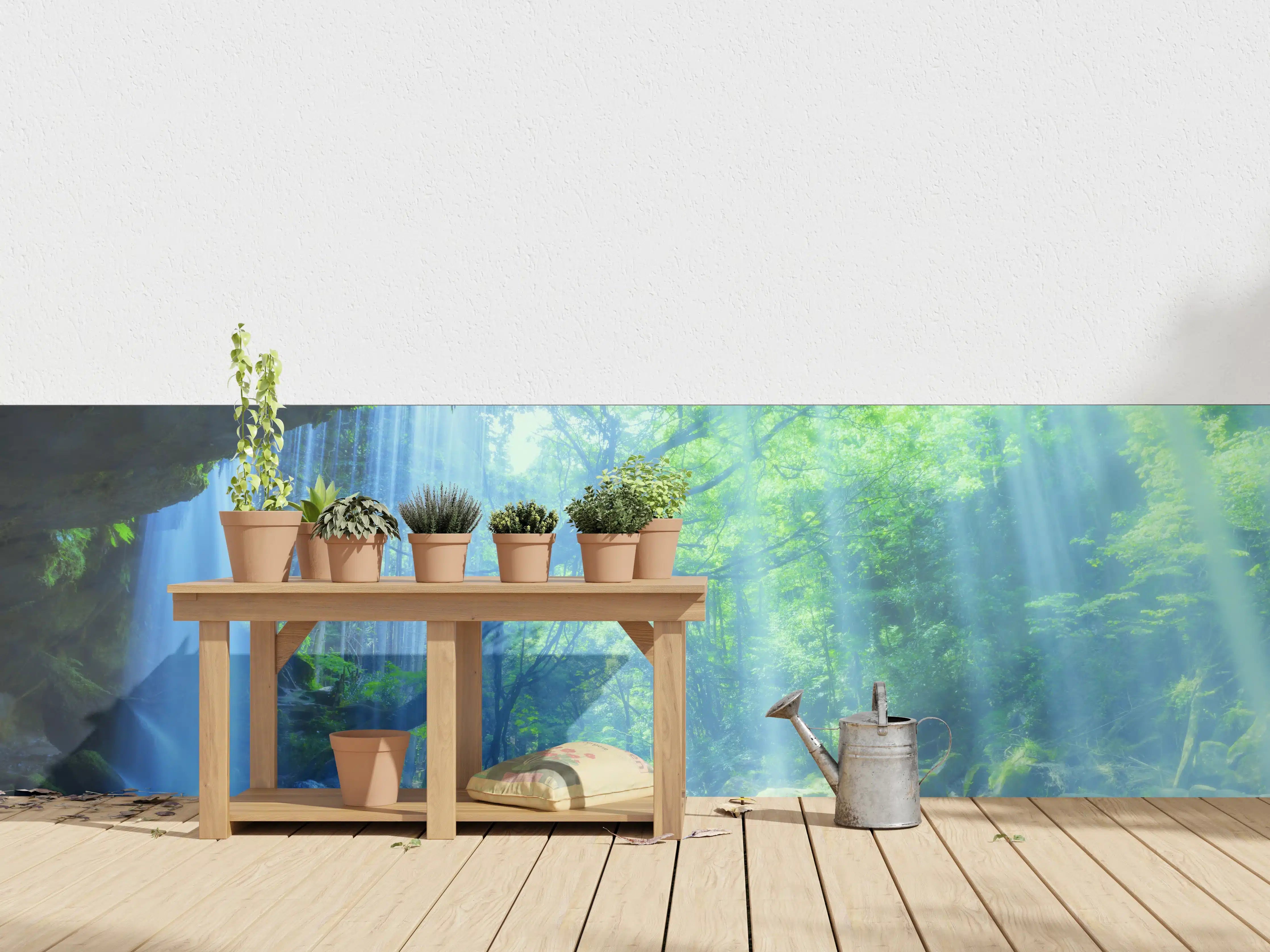 Wandverkleidung außen - Hinter Nabigataki-Wasserfall Ansicht