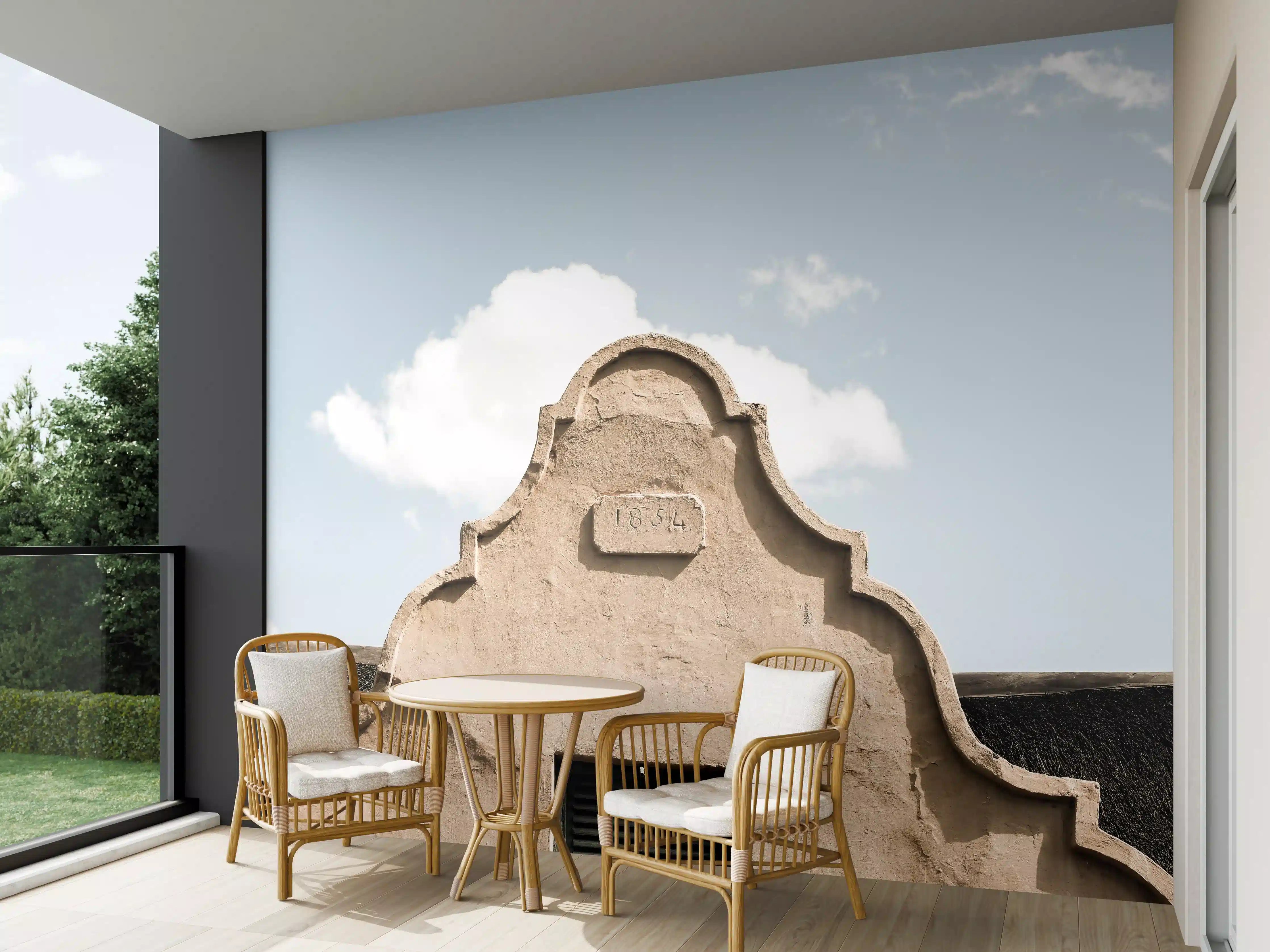 Wandverkleidung außen - Historische Hausfassade mit Verzierungen