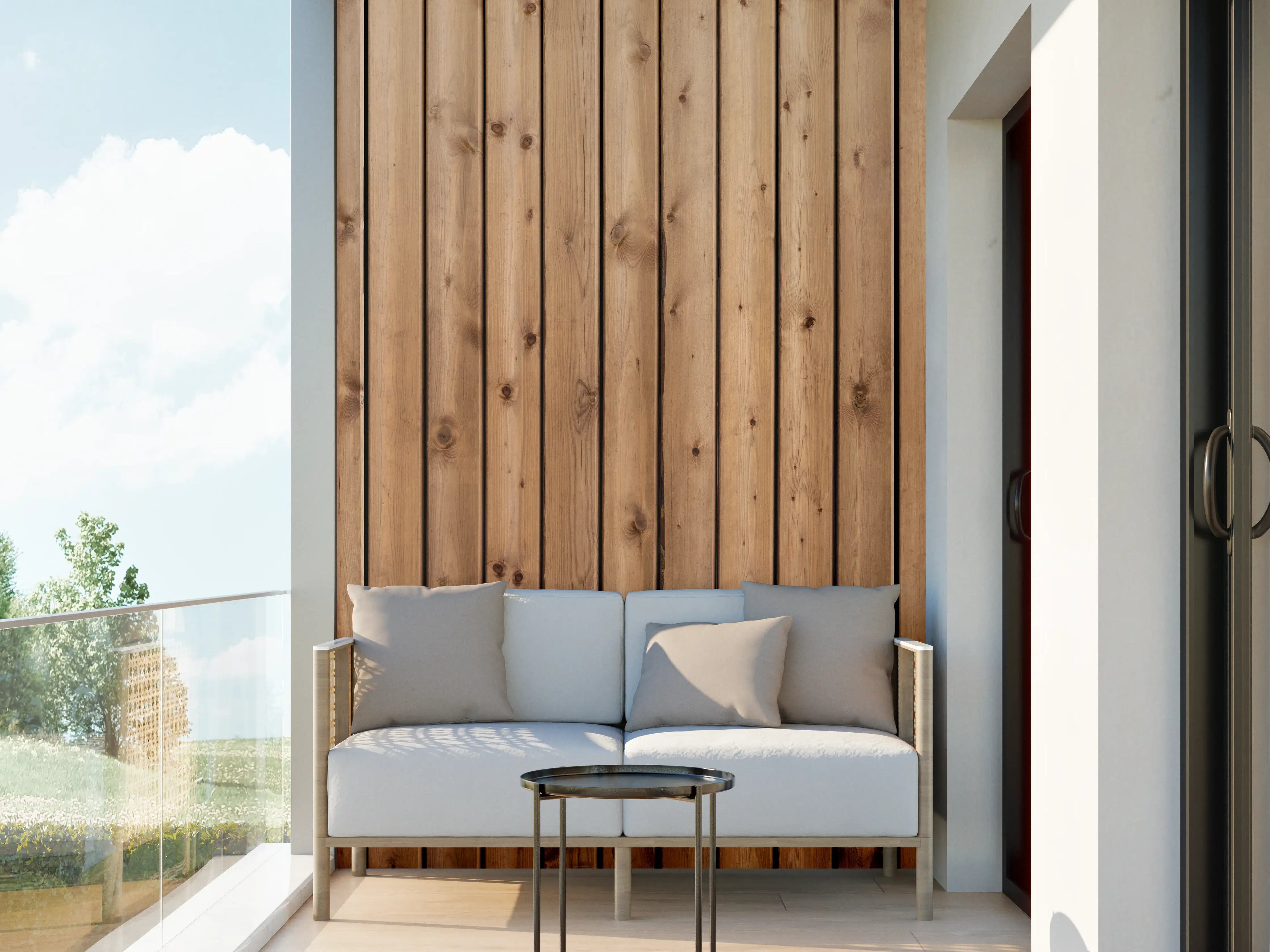 Wandverkleidung außen - Hochauflösende Holzbrett-Struktur