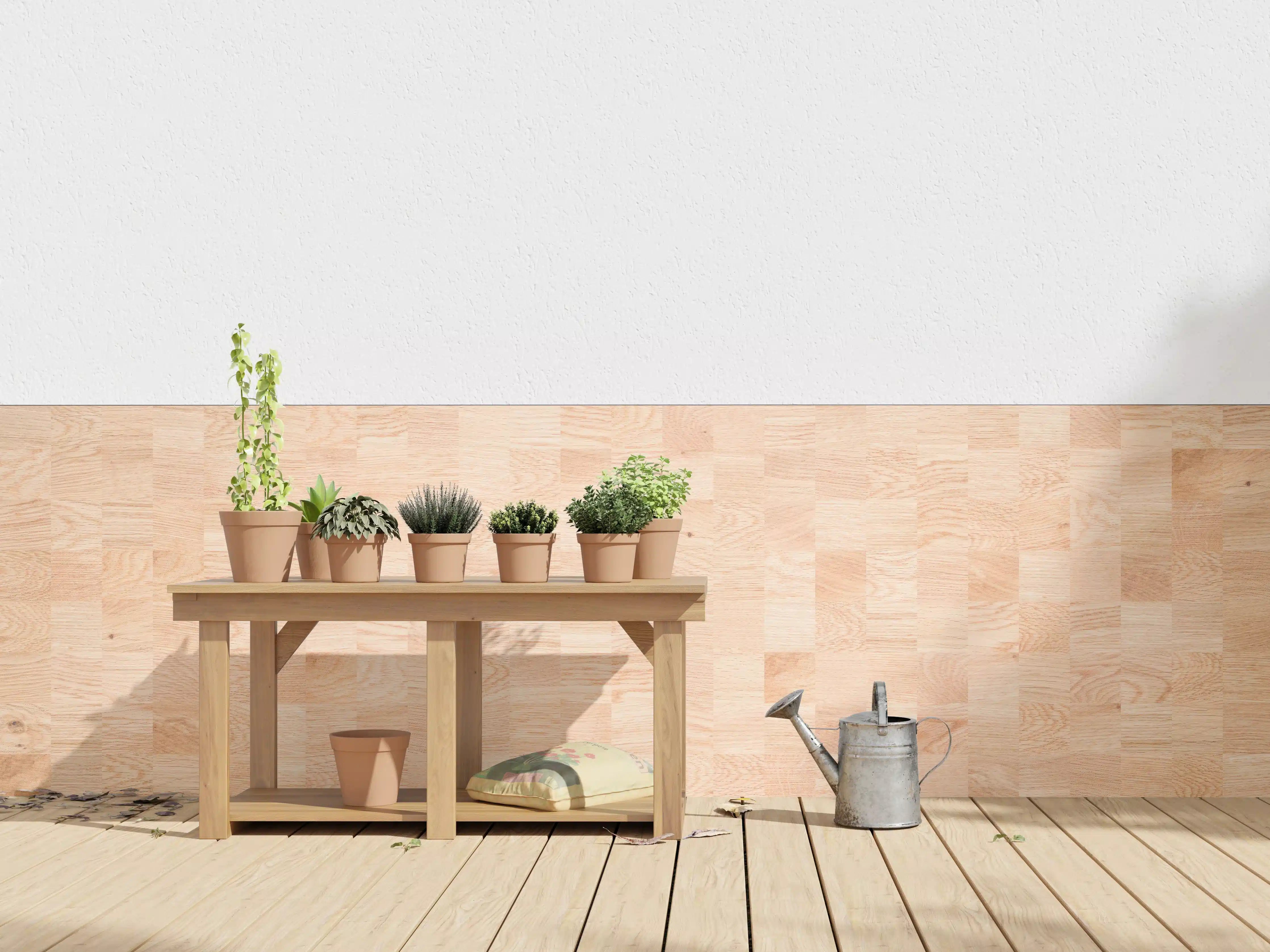 Wandverkleidung außen - Holztextur aus Eschenholz