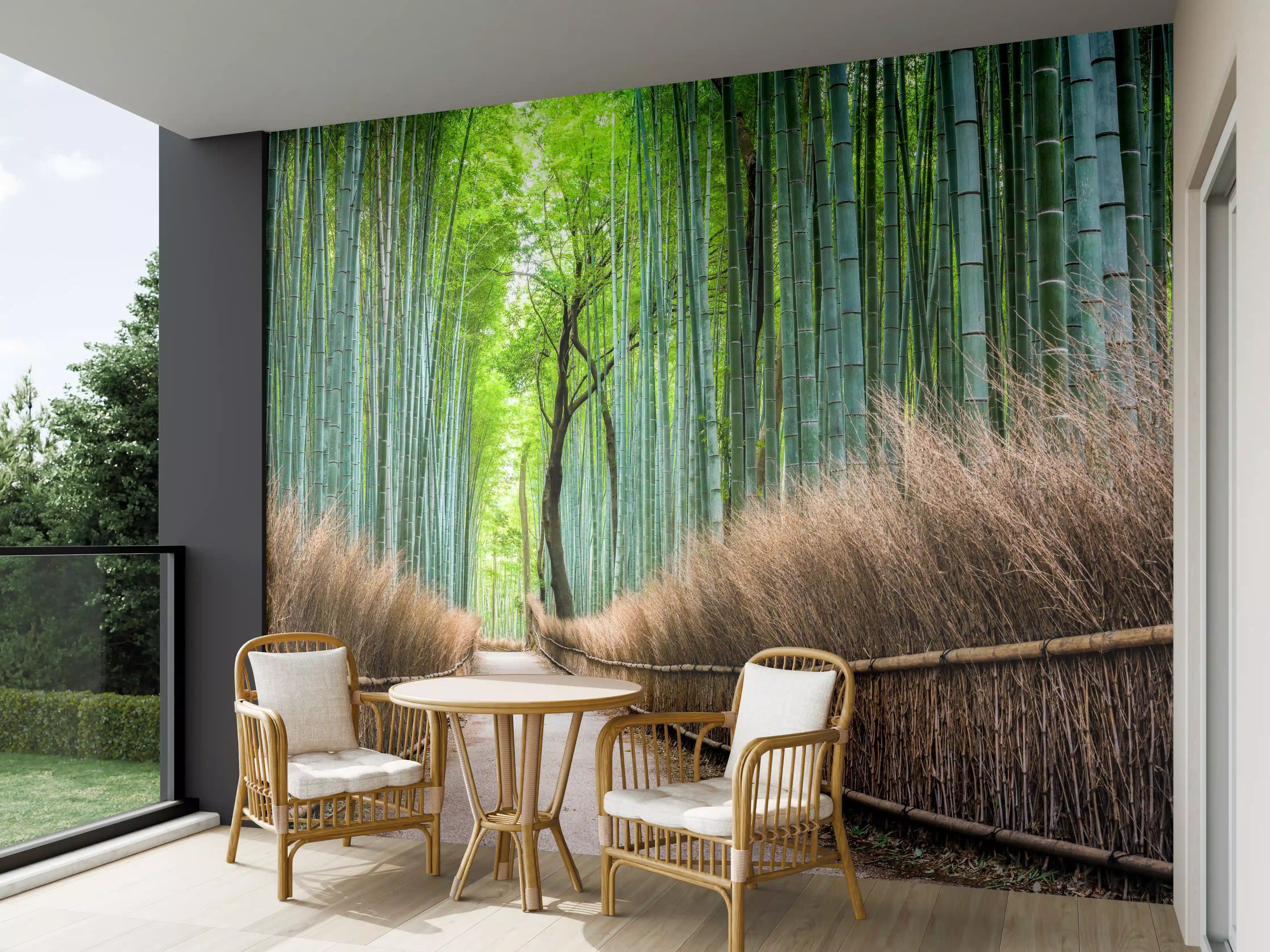 Wandverkleidung außen - Japanischer Bambuswald in Arashiyama