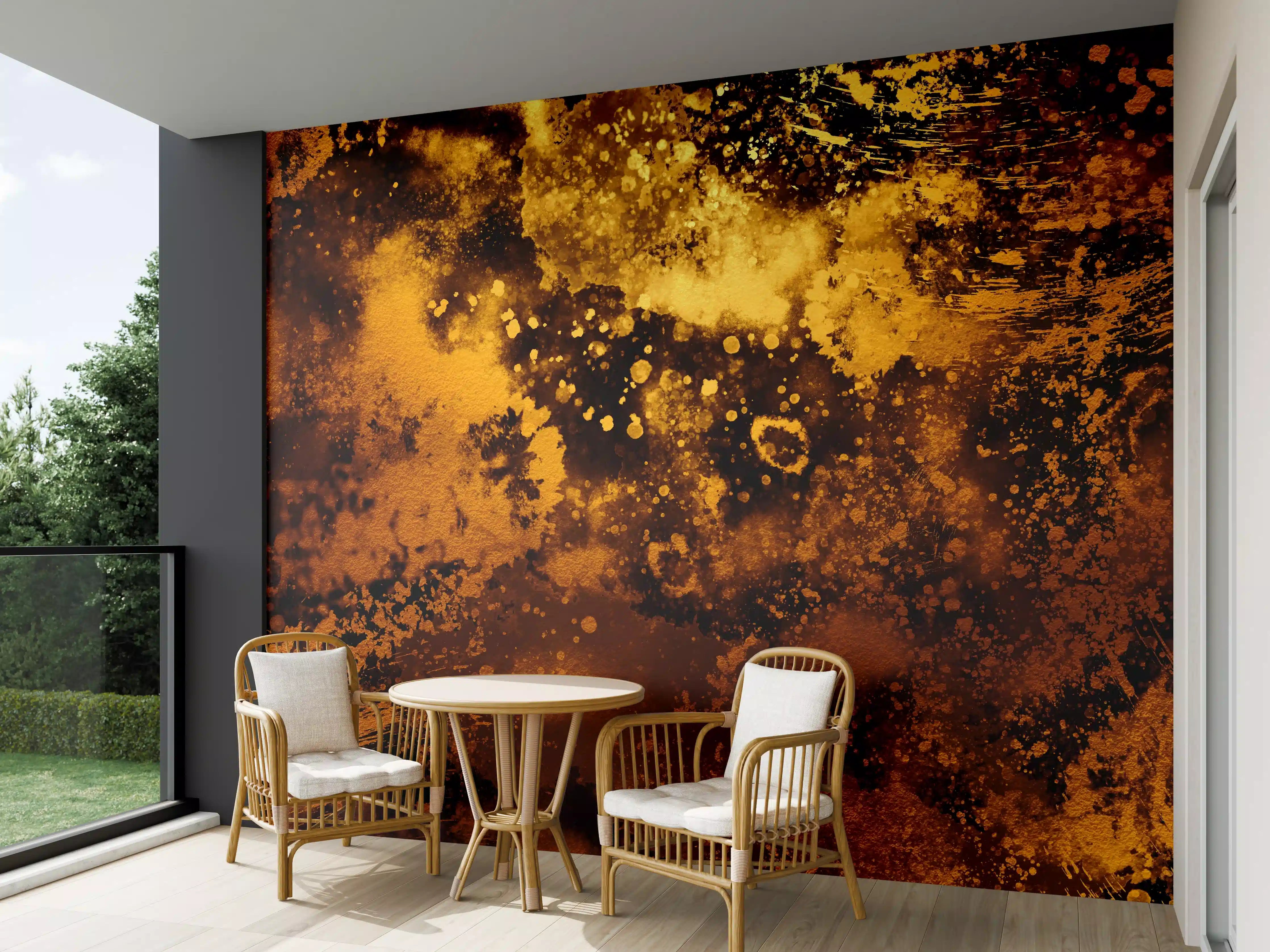Wandverkleidung außen - Japanisches Kunstwerk - Sengoku Gold