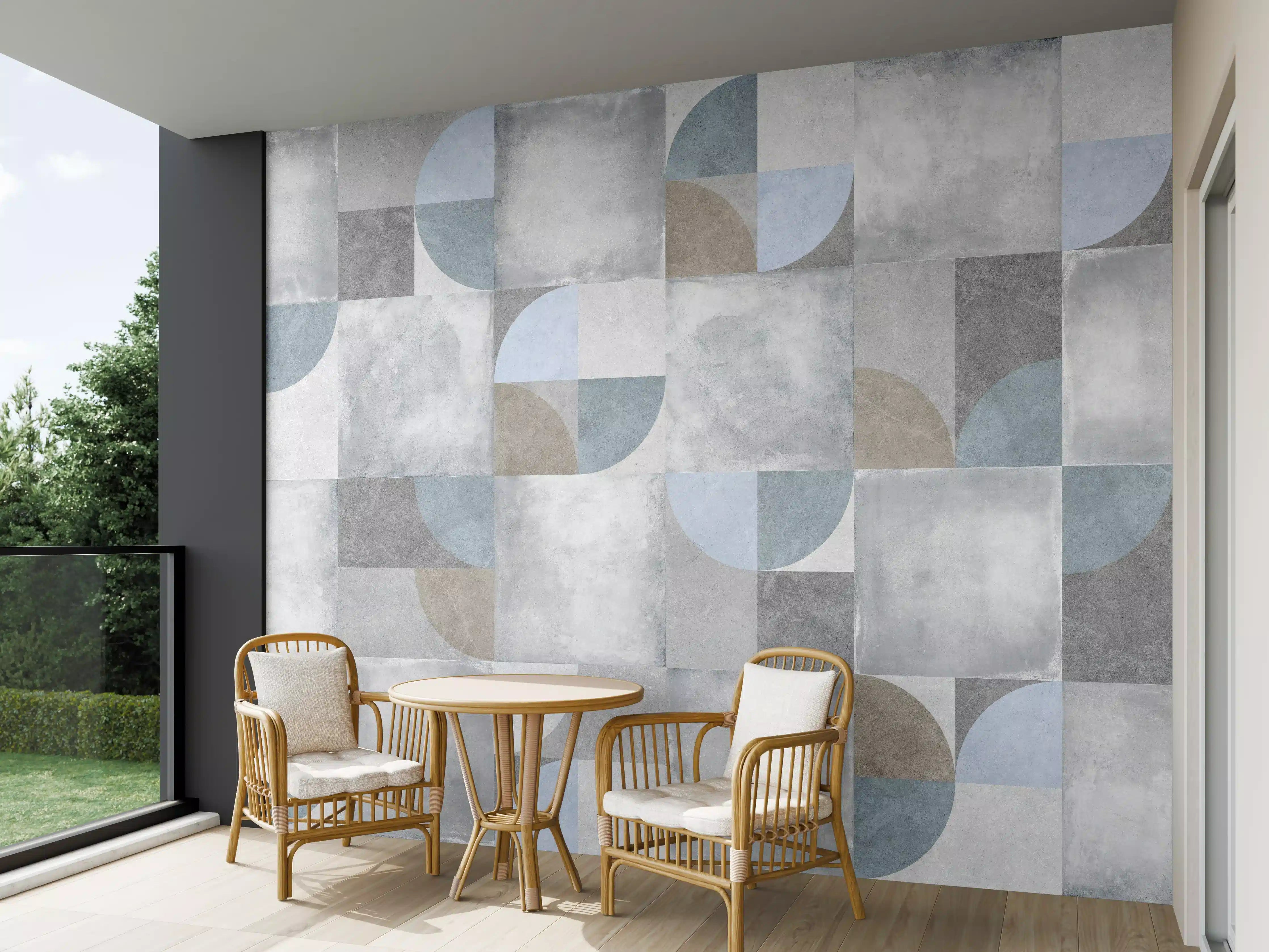 Wandverkleidung außen - Karierter Keramik Hintergrund