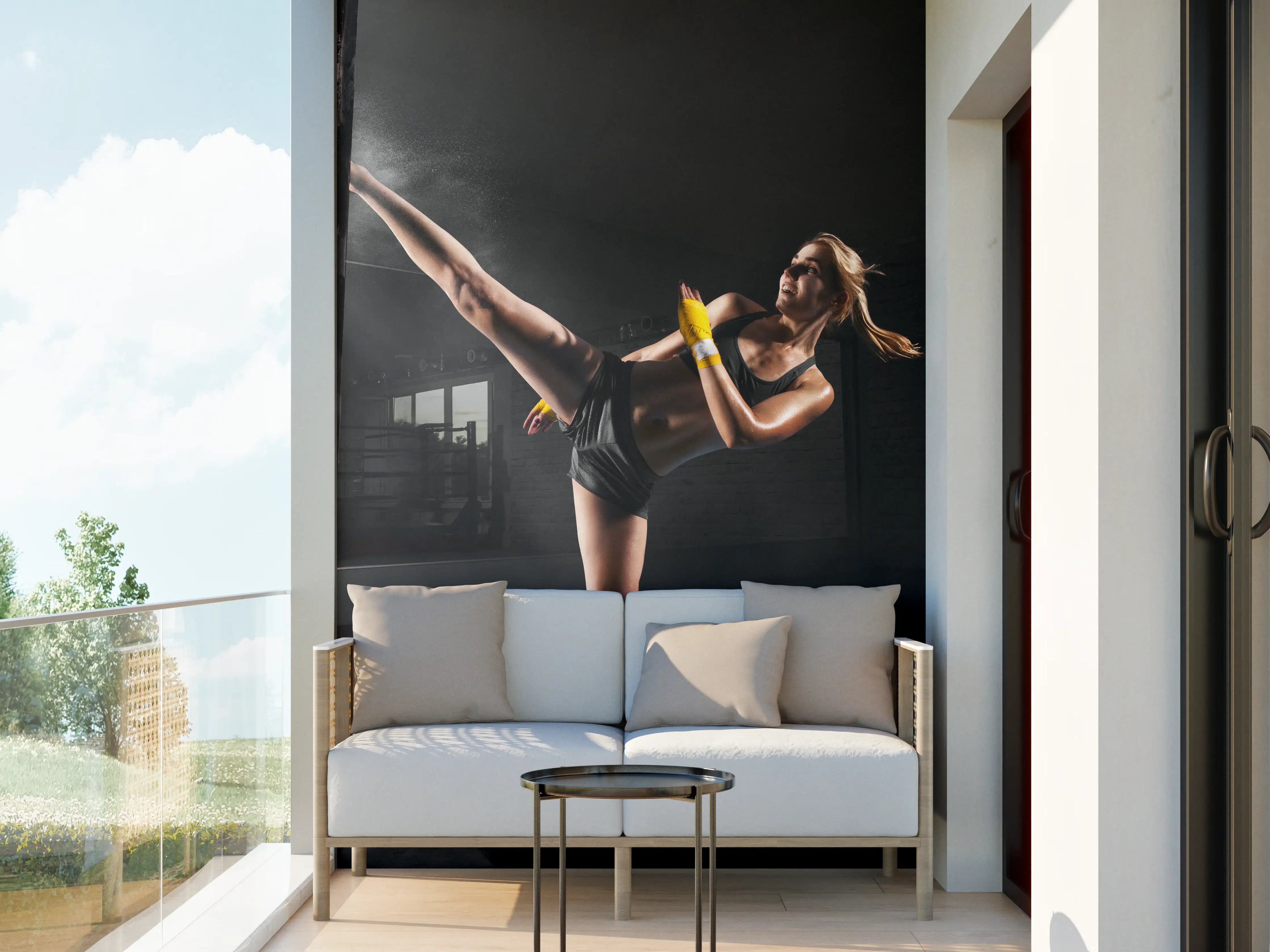 Wandverkleidung außen - Kickboxen Sport