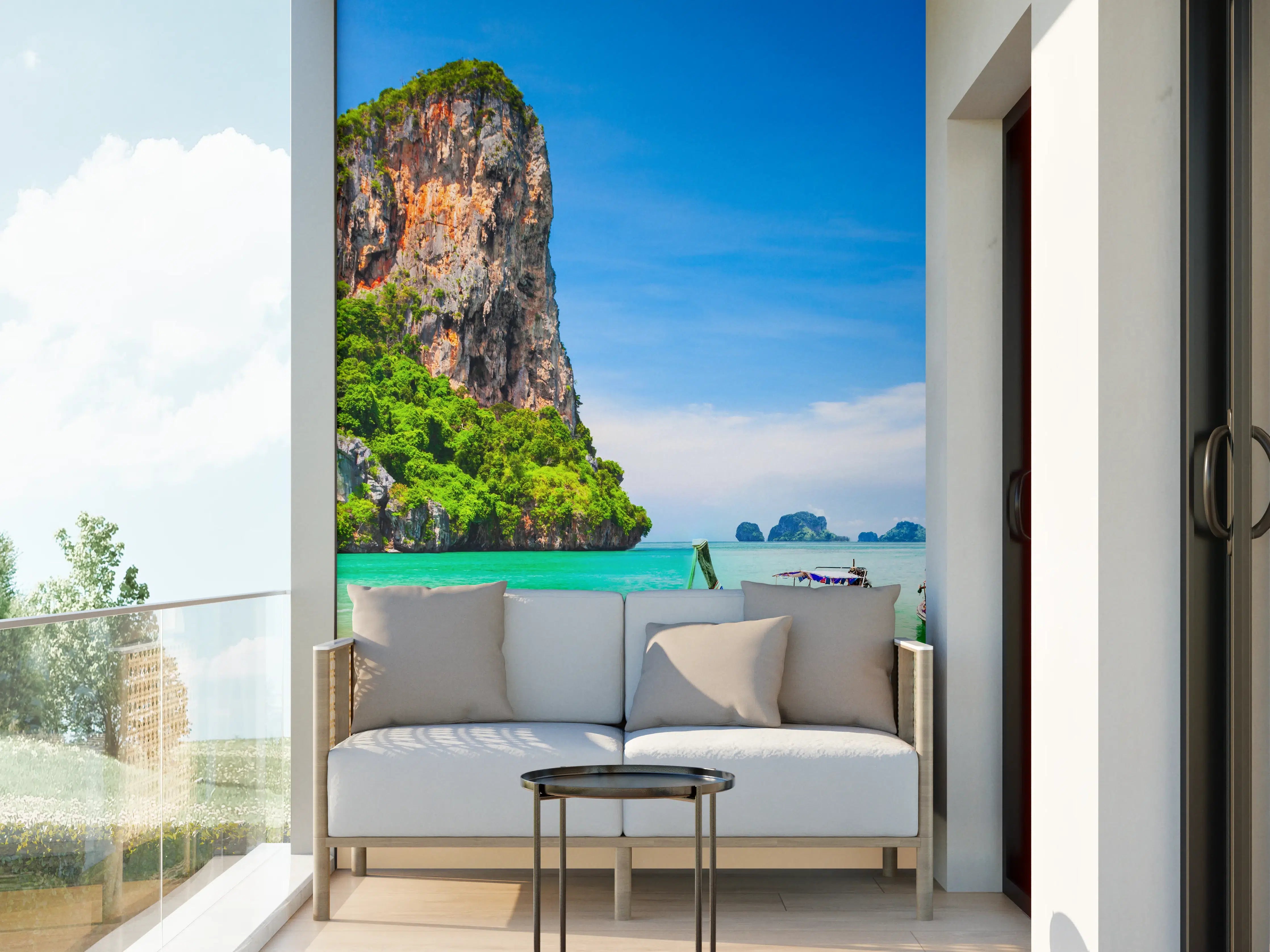 Wandverkleidung außen - Klarwasserstrand in Thailand