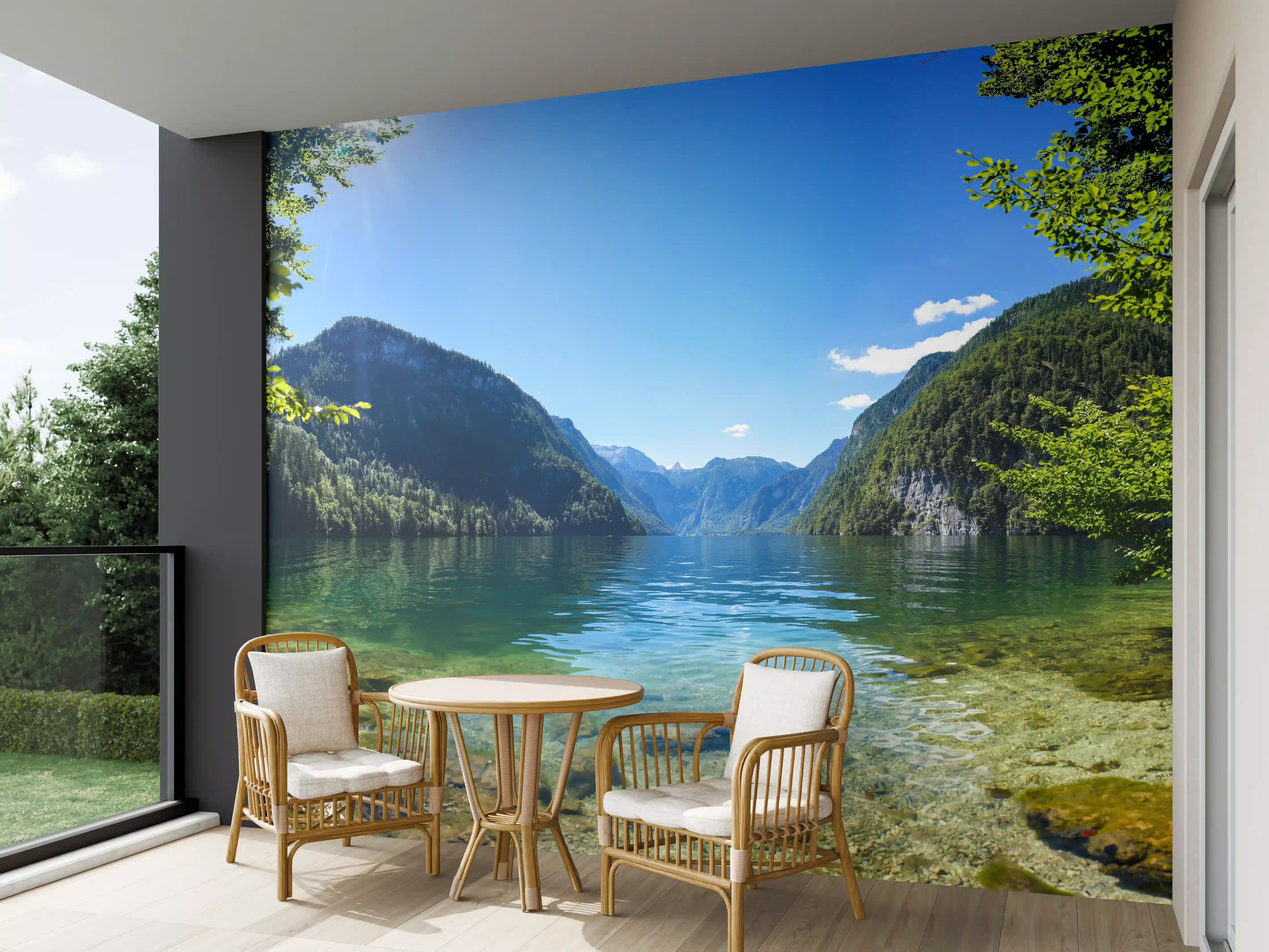 Wandverkleidung außen - Königsee & Berge in Alpen