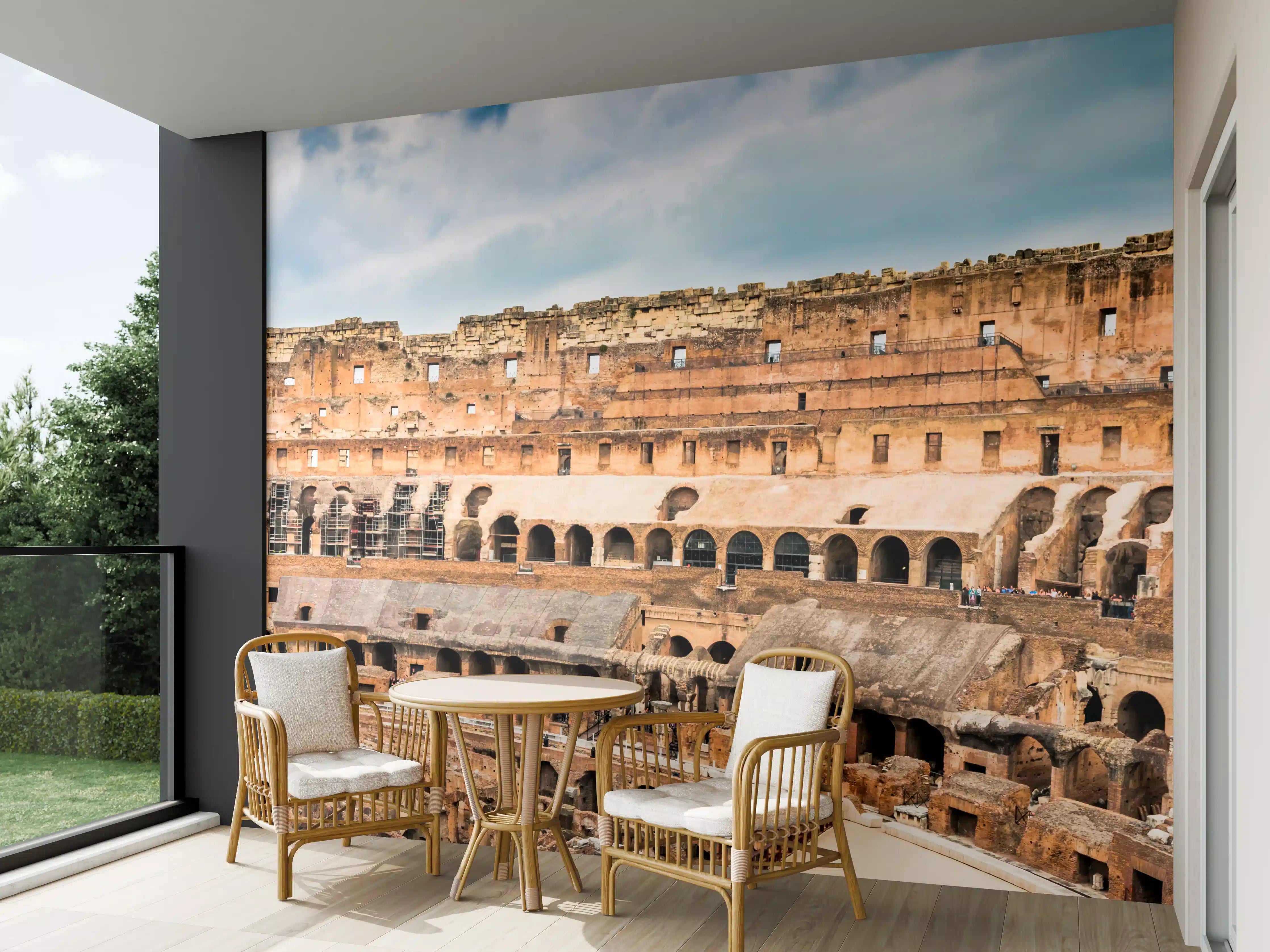 Wandverkleidung außen - Kolosseum Panorama in Beige