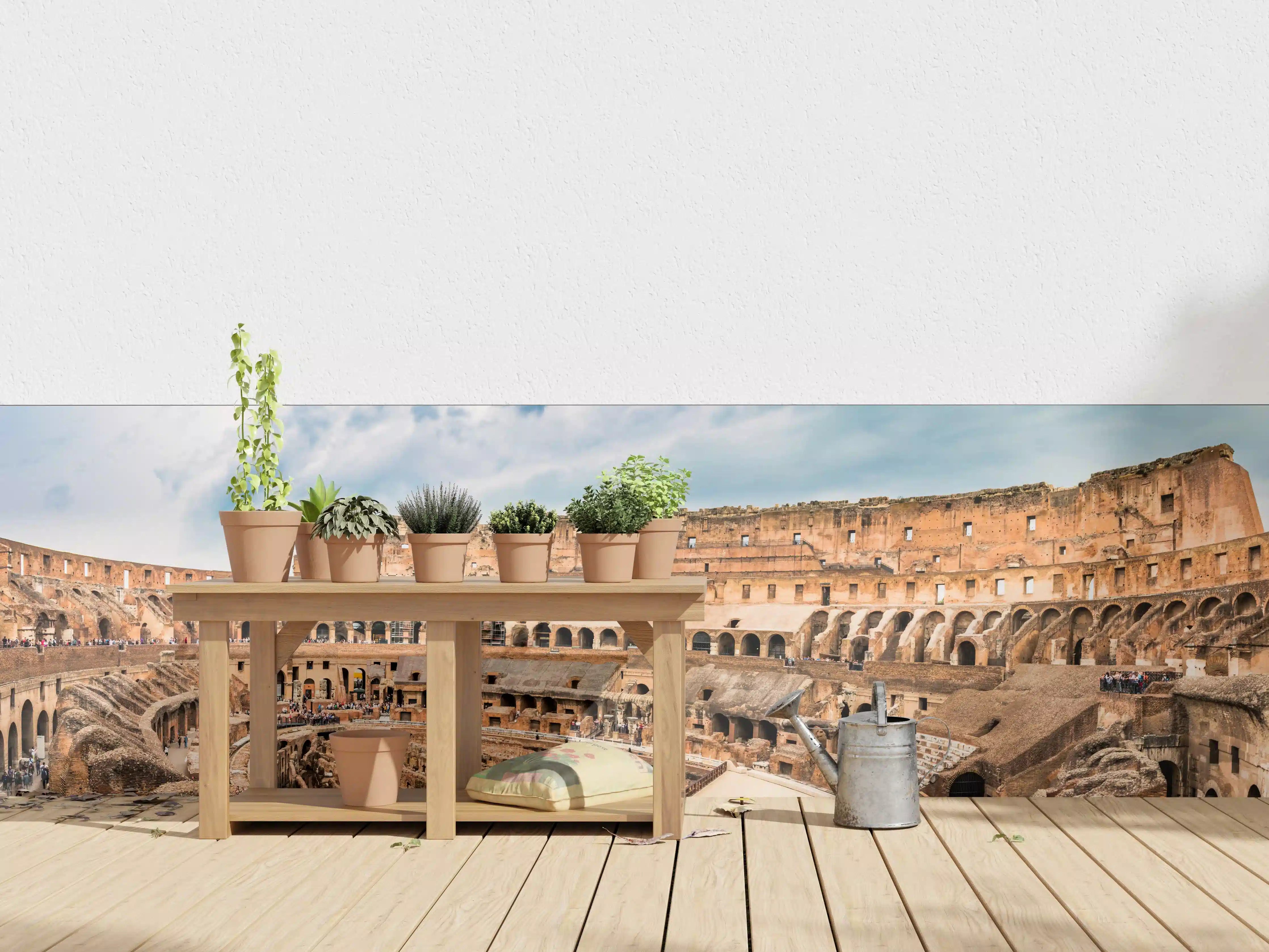 Wandverkleidung außen - Kolosseum Panorama in Beige