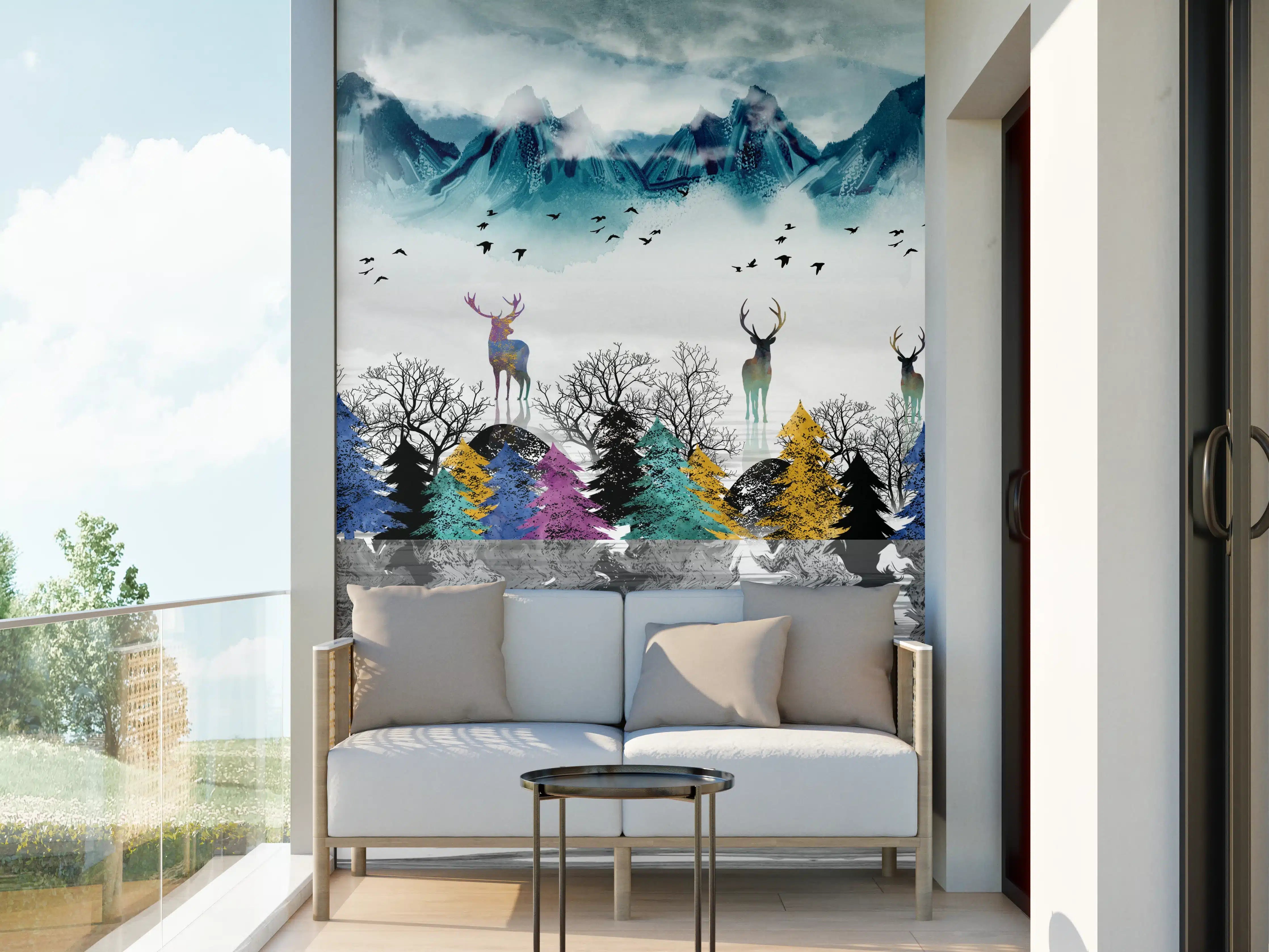 Wandverkleidung außen - Künstlerische Landschaft - Portrait