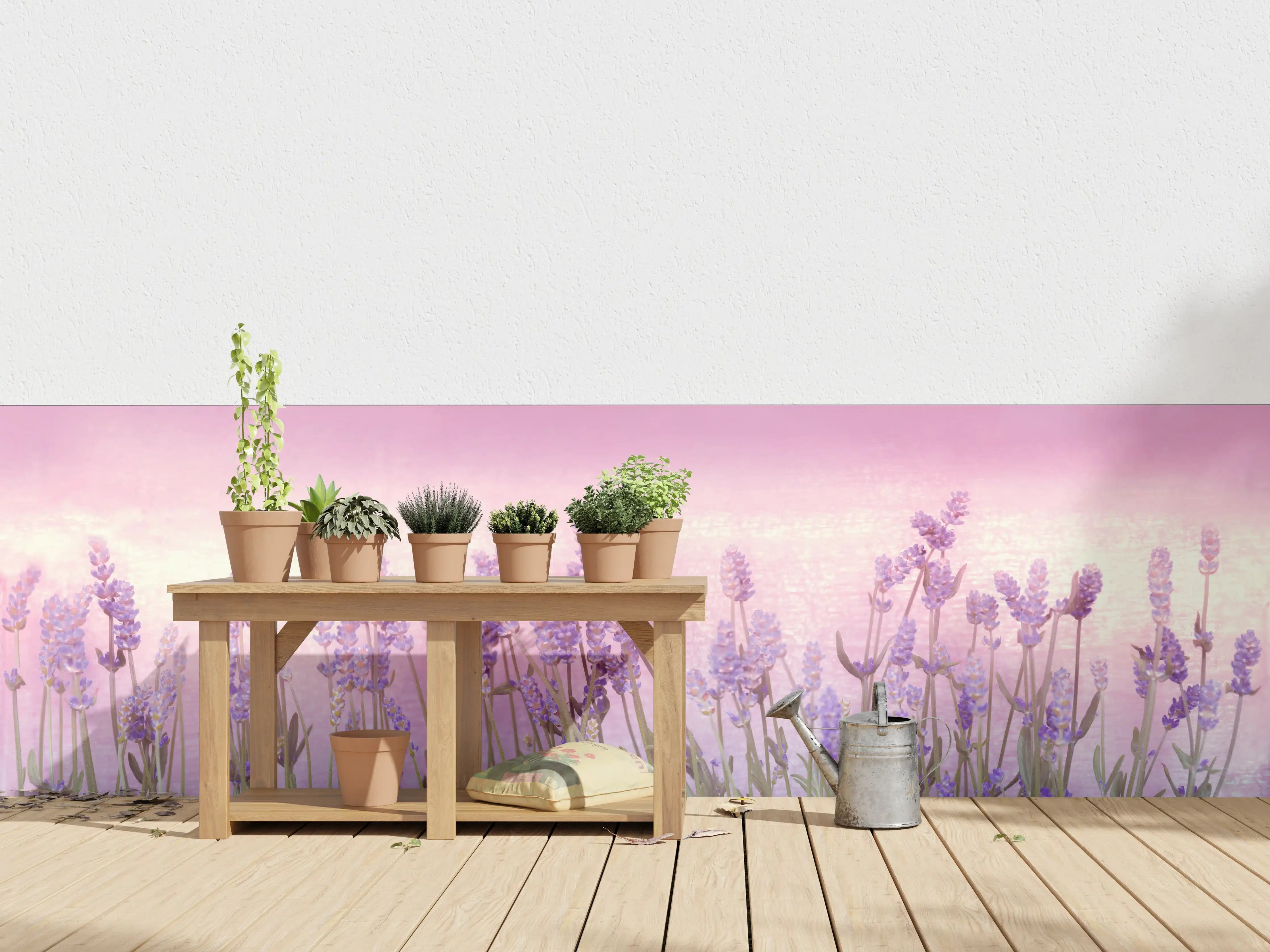 Wandverkleidung außen - Lavendelwiese Rosa-Lila