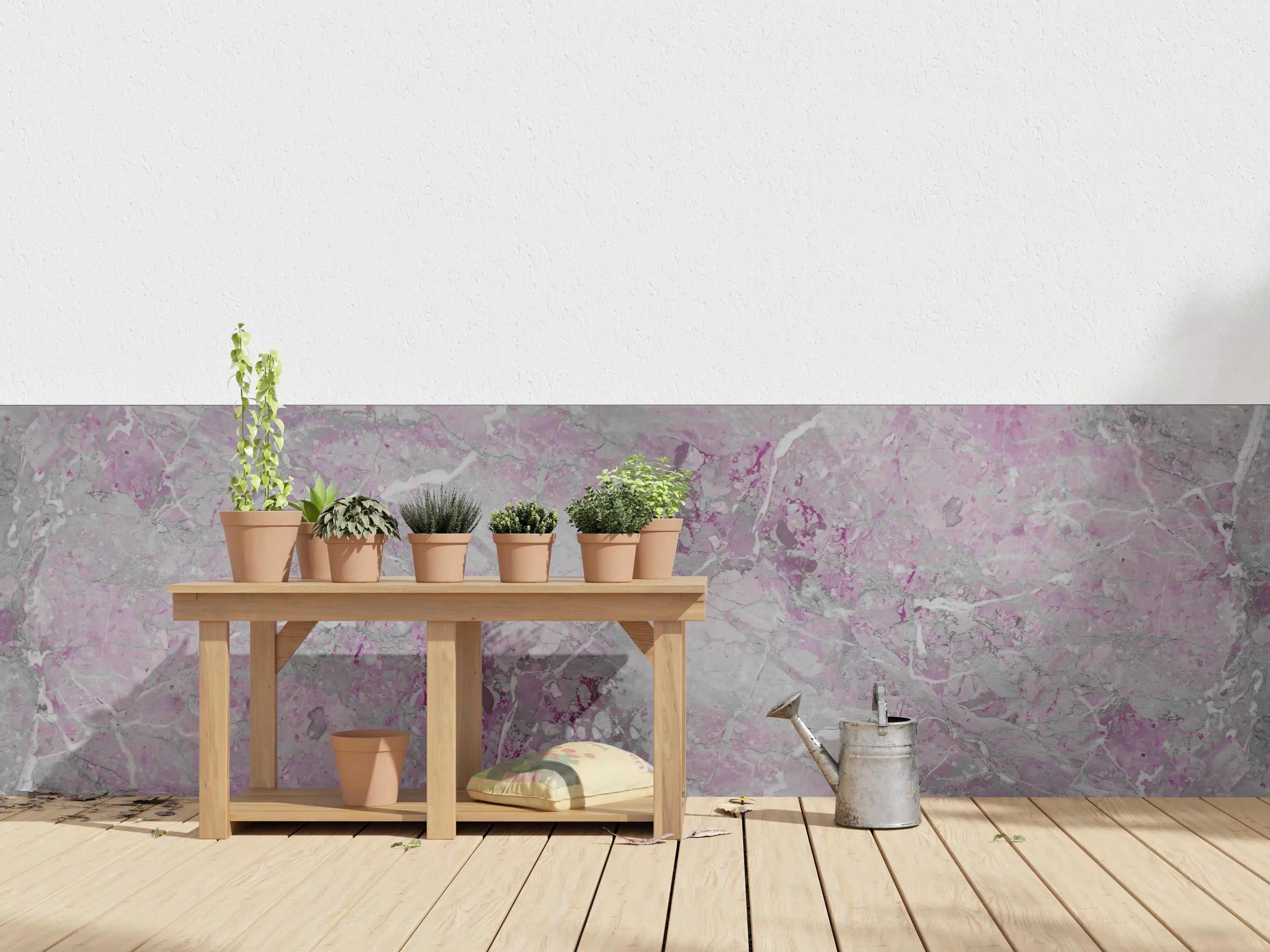 Wandverkleidung außen - Lila fleckige Marmor Hintergrund
