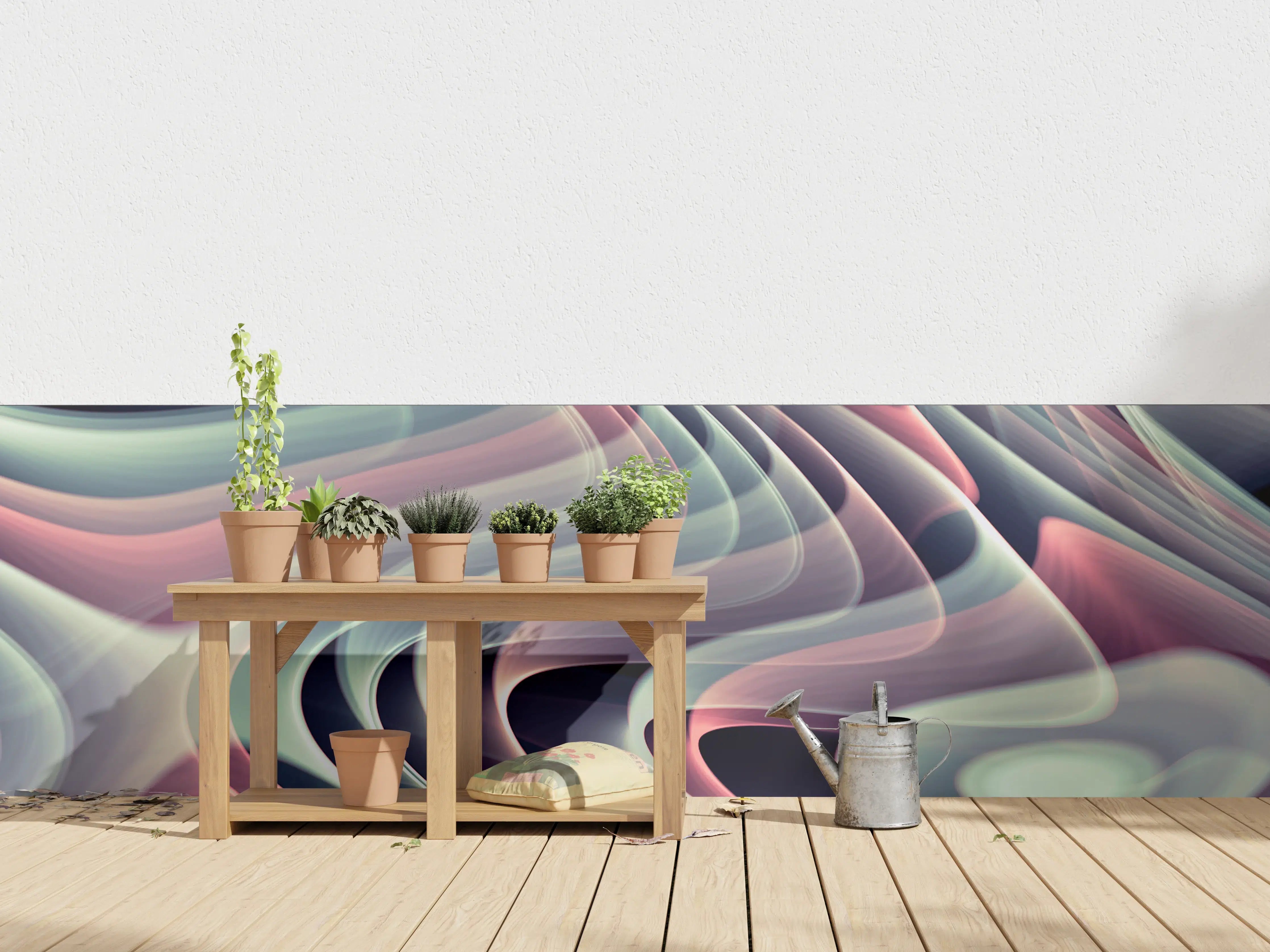 Wandverkleidung außen - Linienartiger Hintergrund - Abstrakt