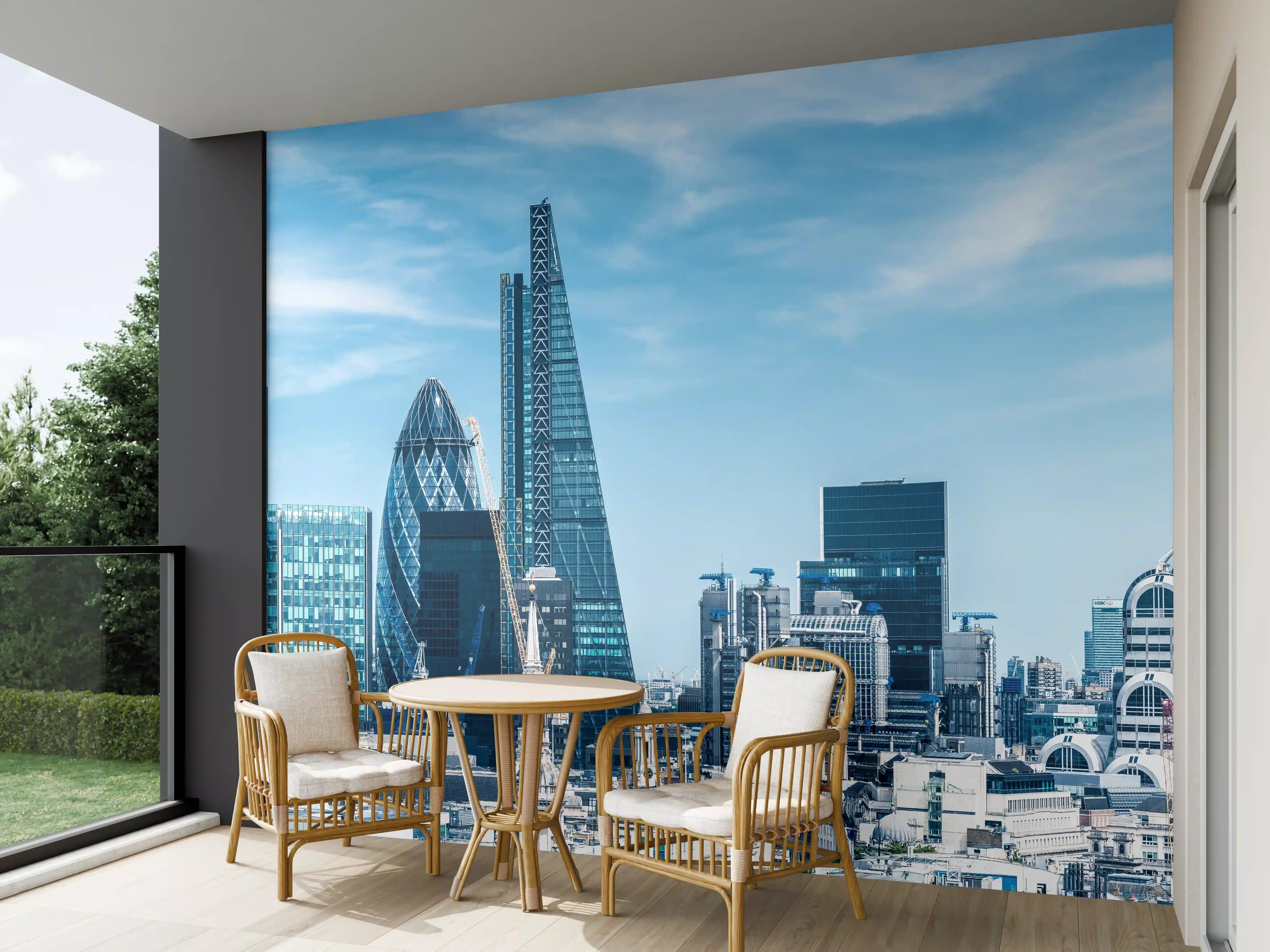 Wandverkleidung außen - London City Skyline