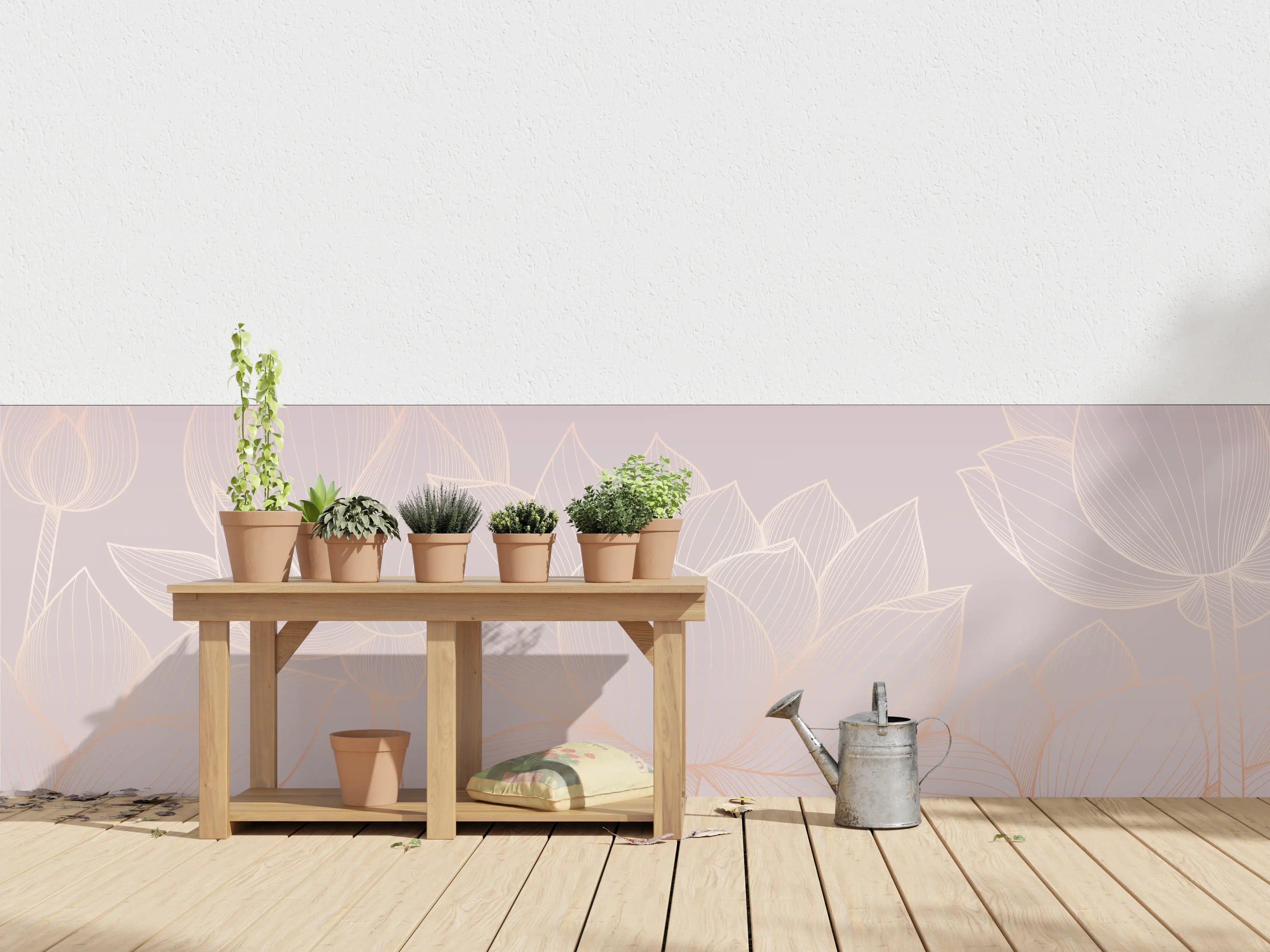 Wandverkleidung außen - Lotus-Lineart Pastelltöne