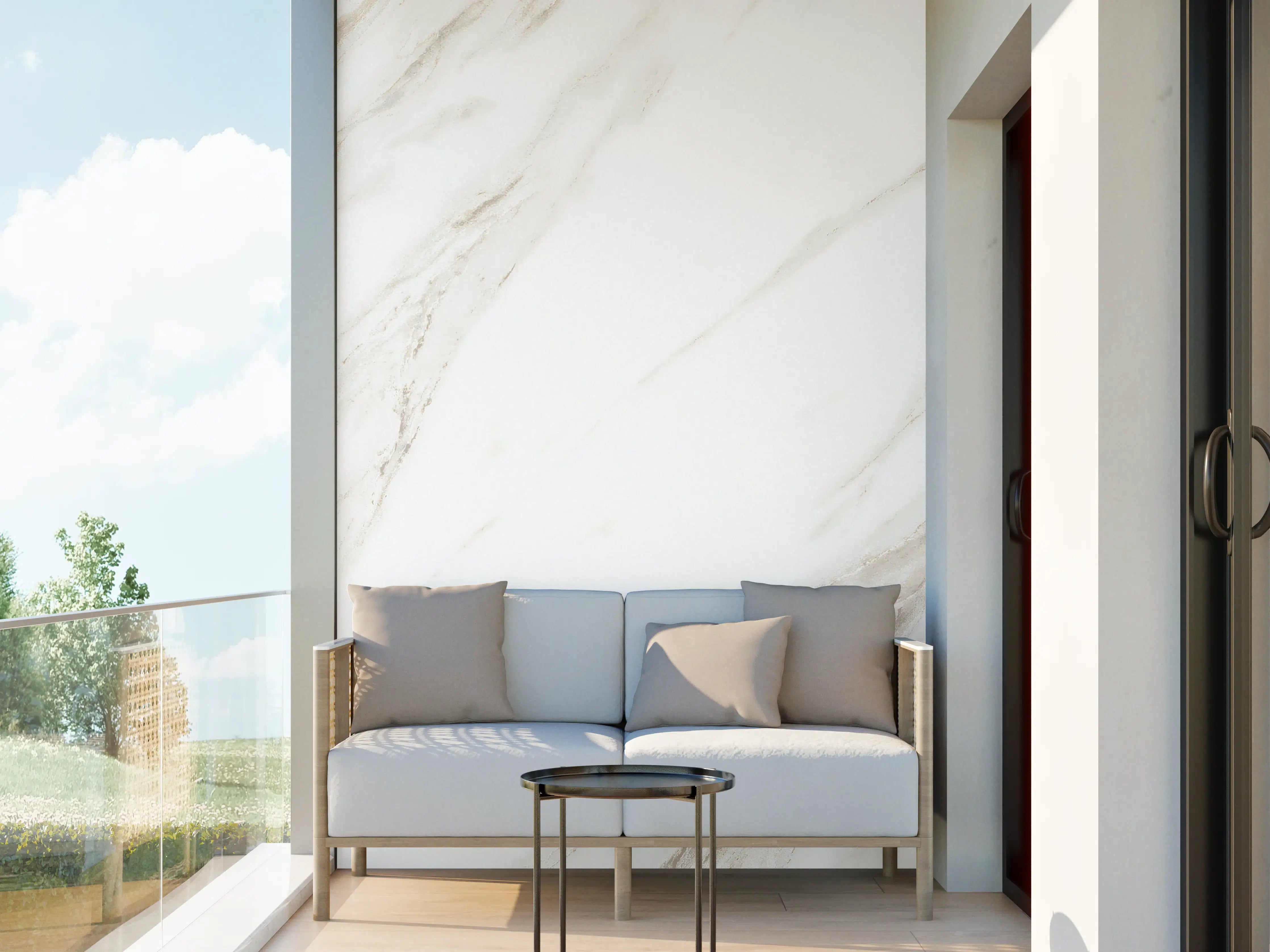 Wandverkleidung außen - Luxuriöses Marmor Design