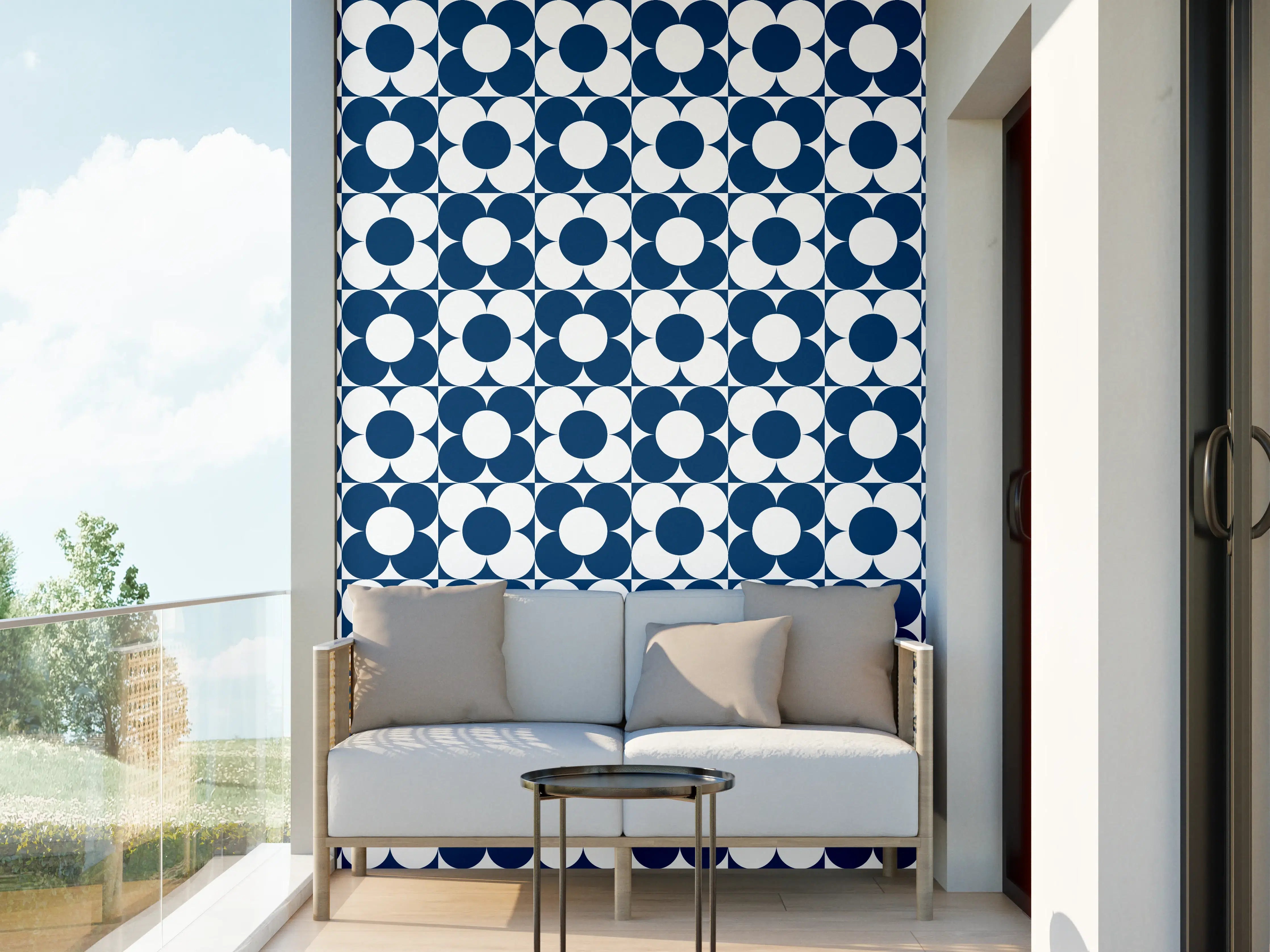 Wandverkleidung außen - Luxus-Blauton-Wandgestaltung