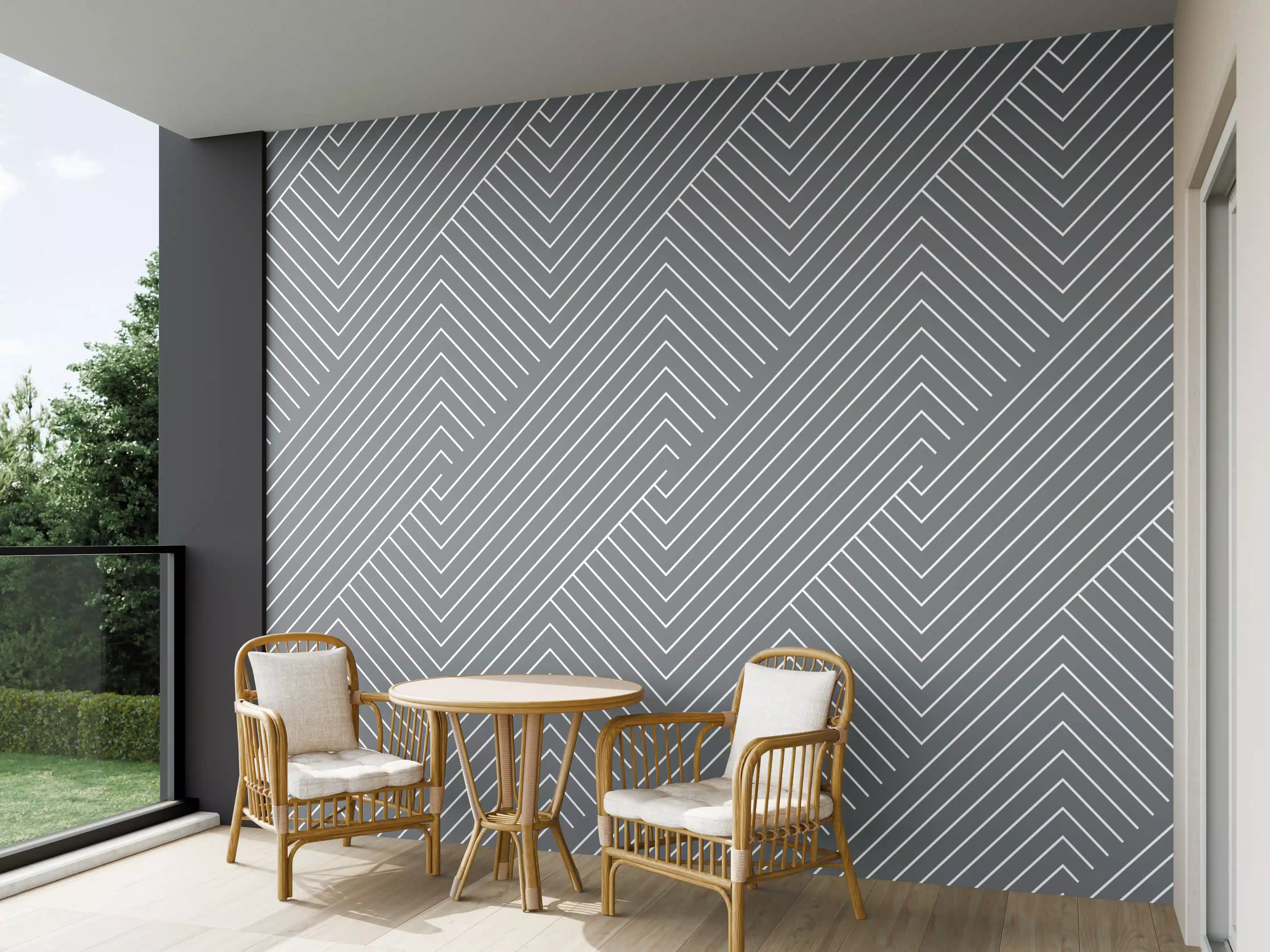 Wandverkleidung außen - Luxus-Grau-Marmor-Design