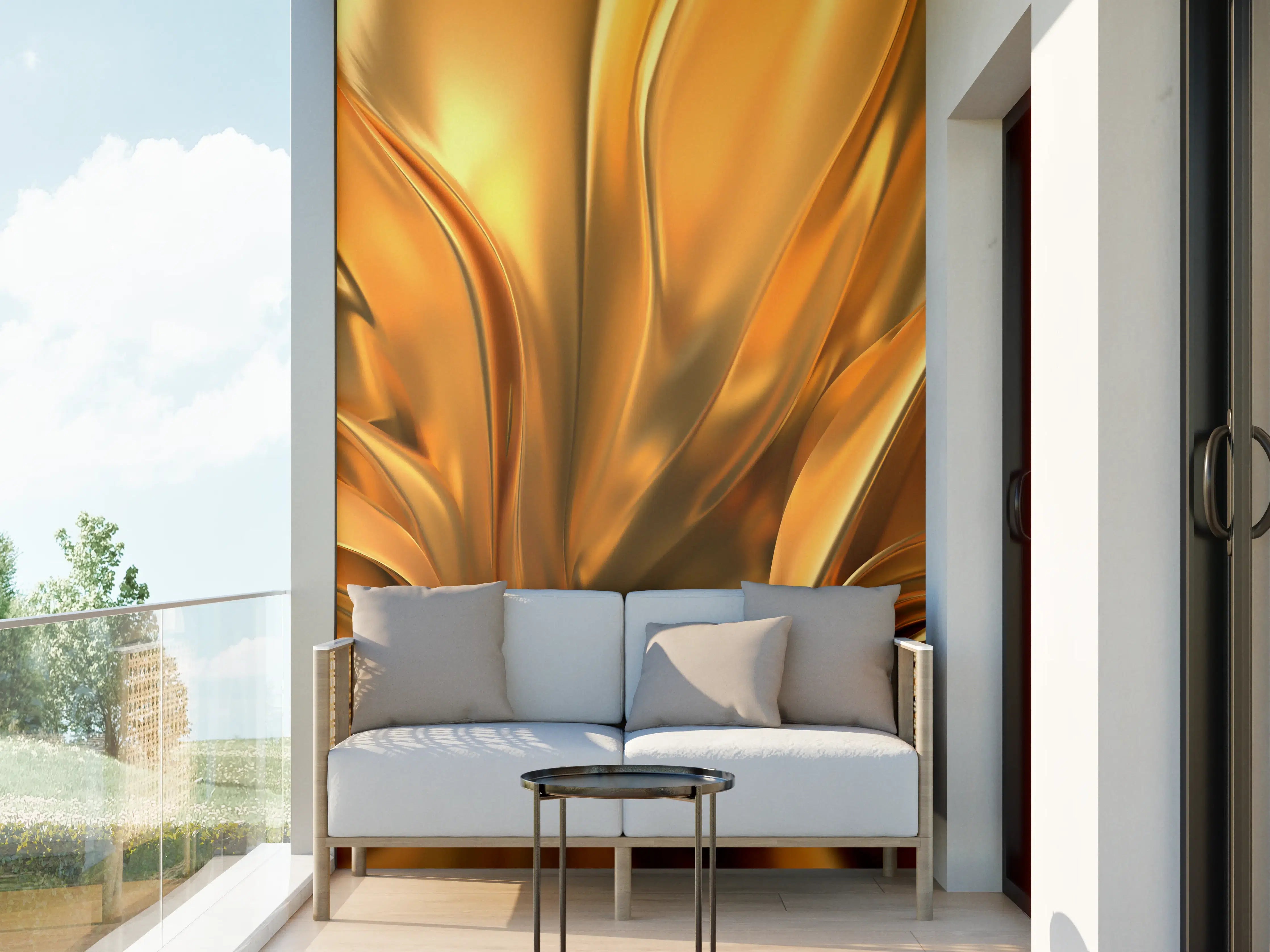 Wandverkleidung außen - Luxus-Weiße Gold-Marmor-Textur