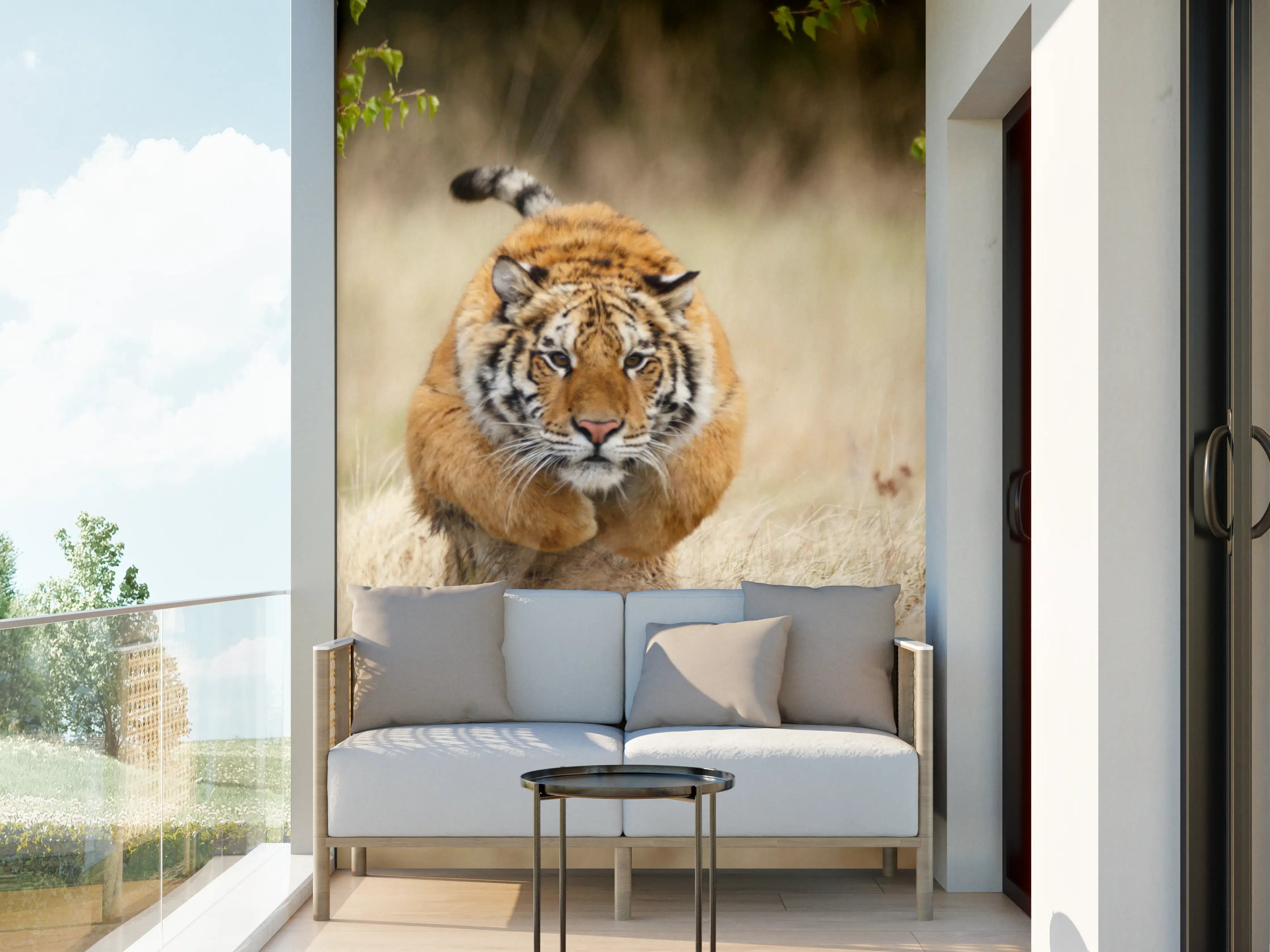 Wandverkleidung außen - Mächtiger Sibirischer Tiger