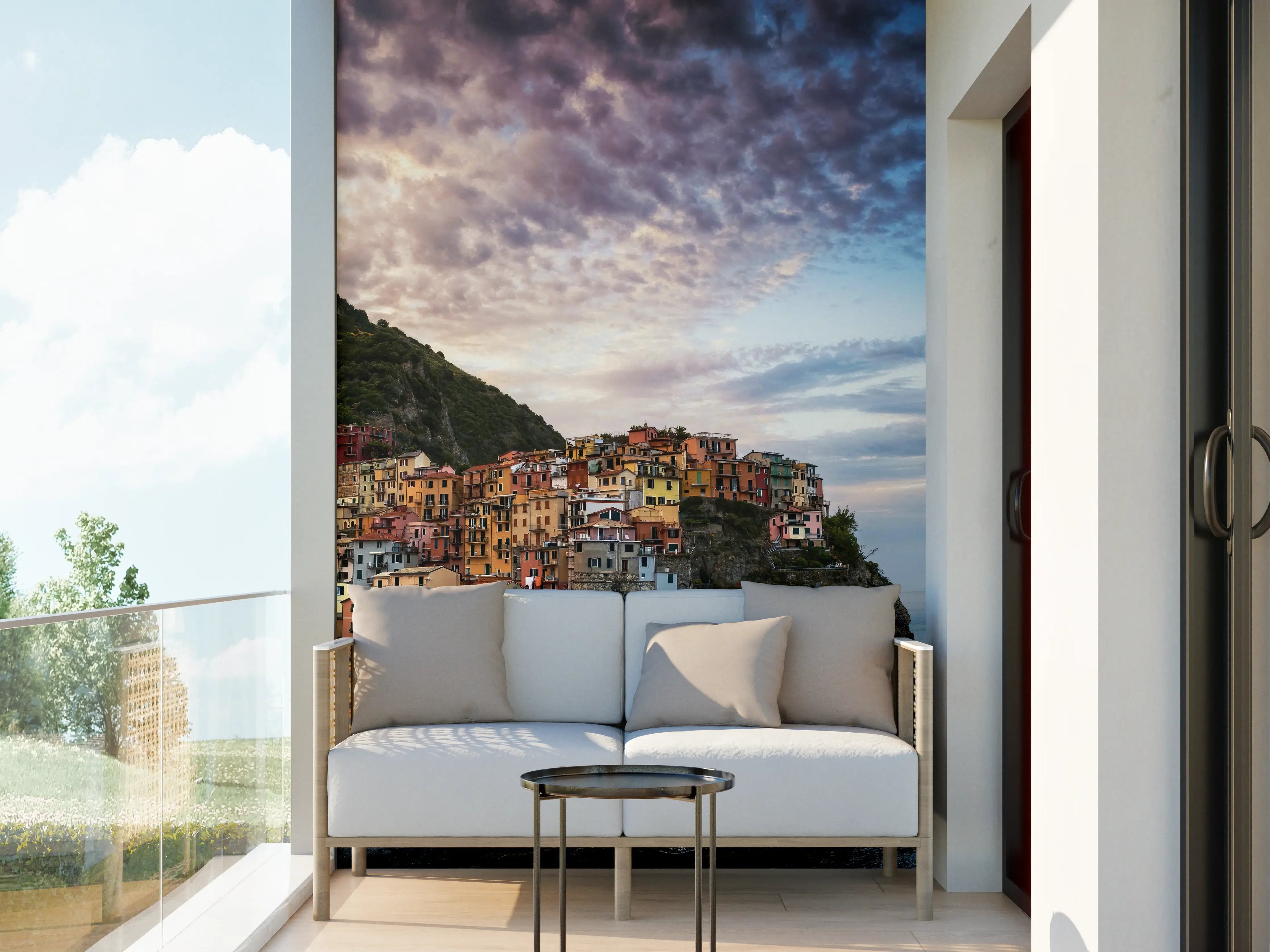 Wandverkleidung außen - Manarola Abenddämmerung