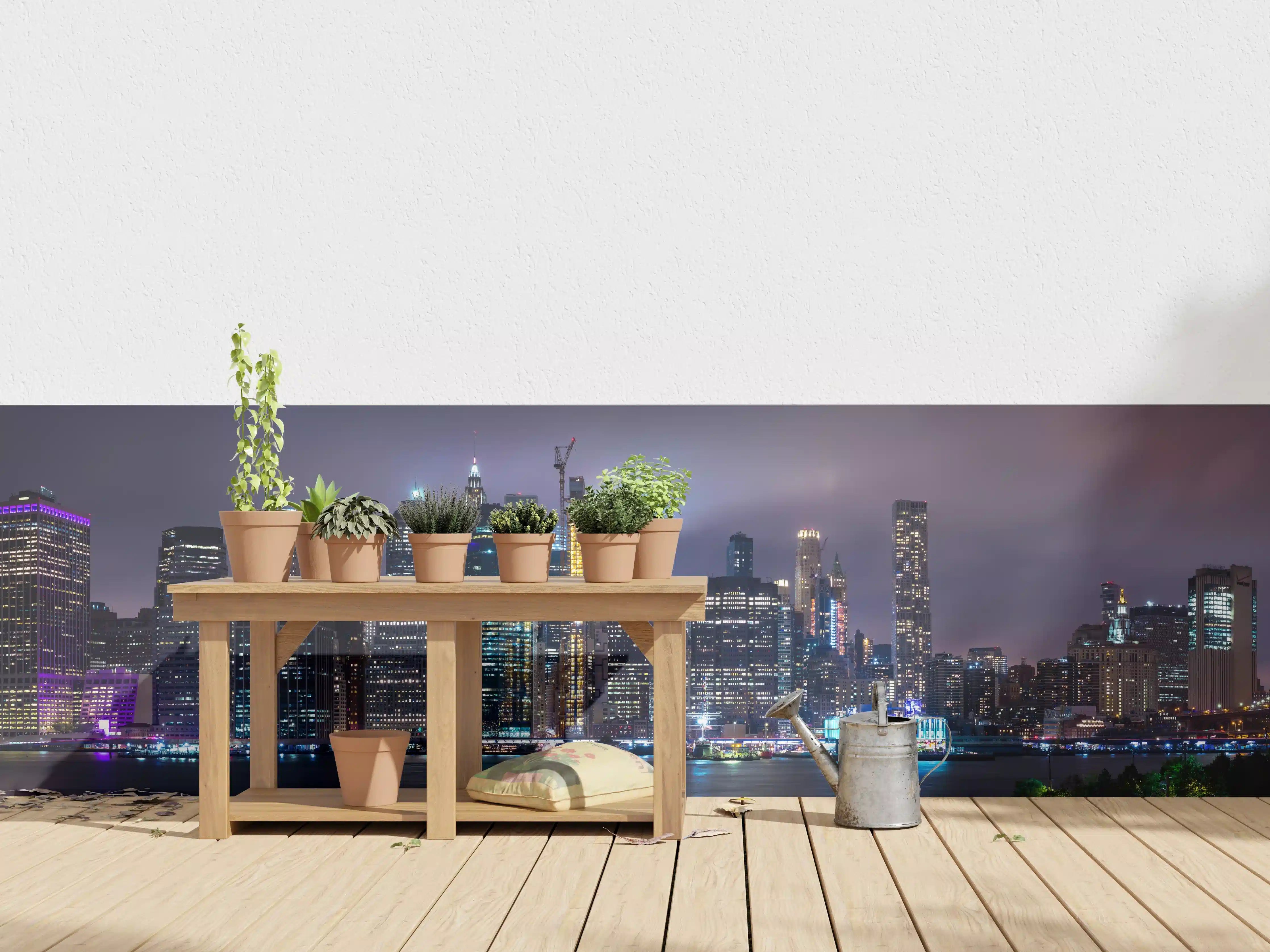 Wandverkleidung außen - Manhattan Skyline – Stadt der Lichter