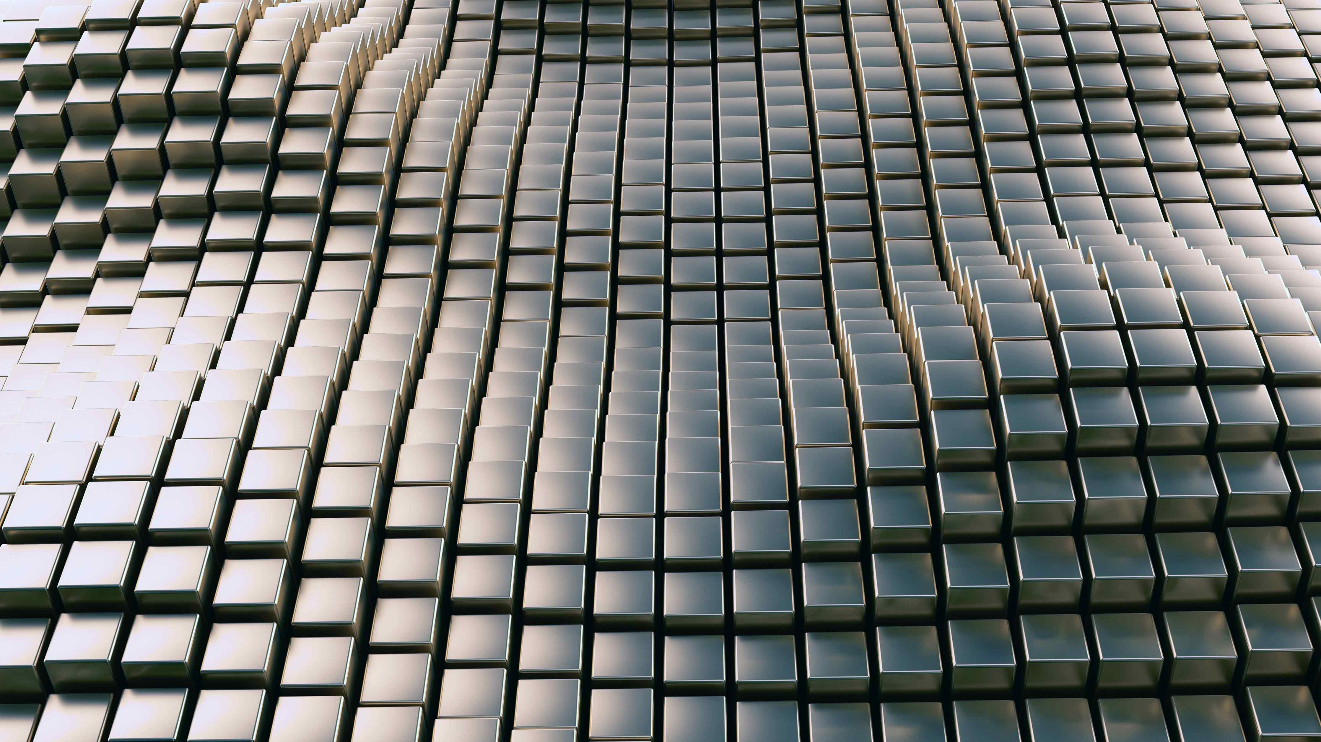 Wandverkleidung außen-Metall Wellen Hintergrund
