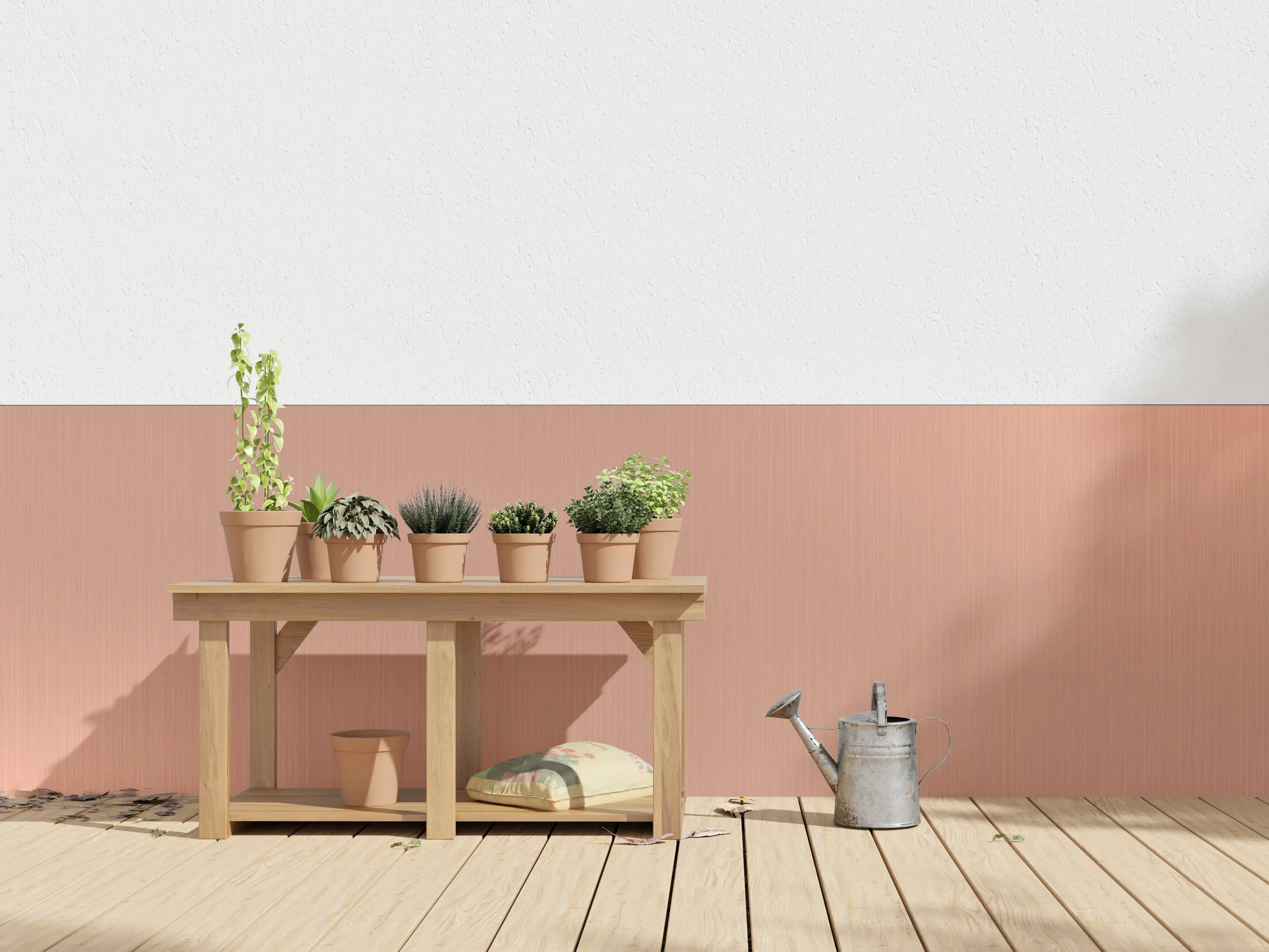 Wandverkleidung außen - Metallischer Gebürsteter Hintergrund
